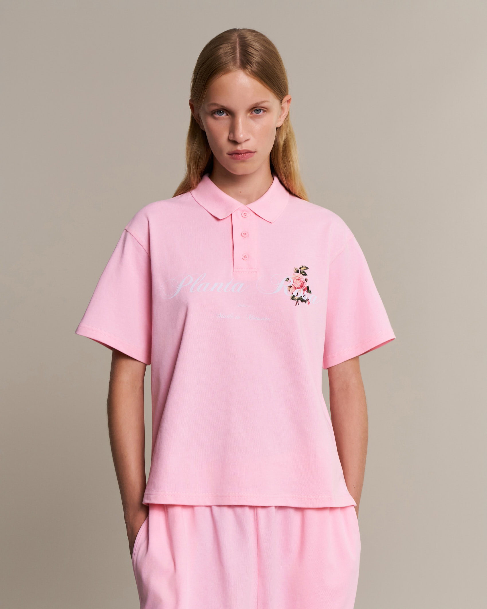 ROSE  POLO T-SHIRT