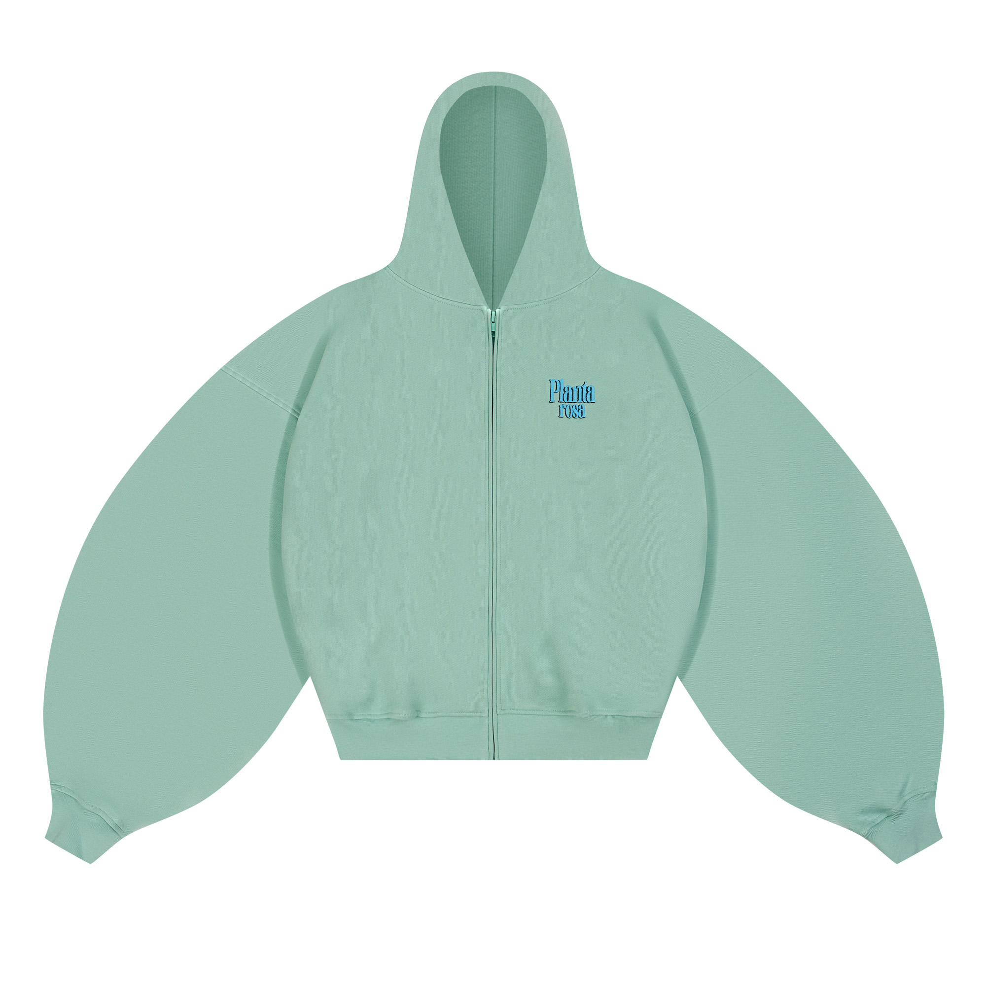 PRAISE ZIP HOODIE 470-GREEN VELVET