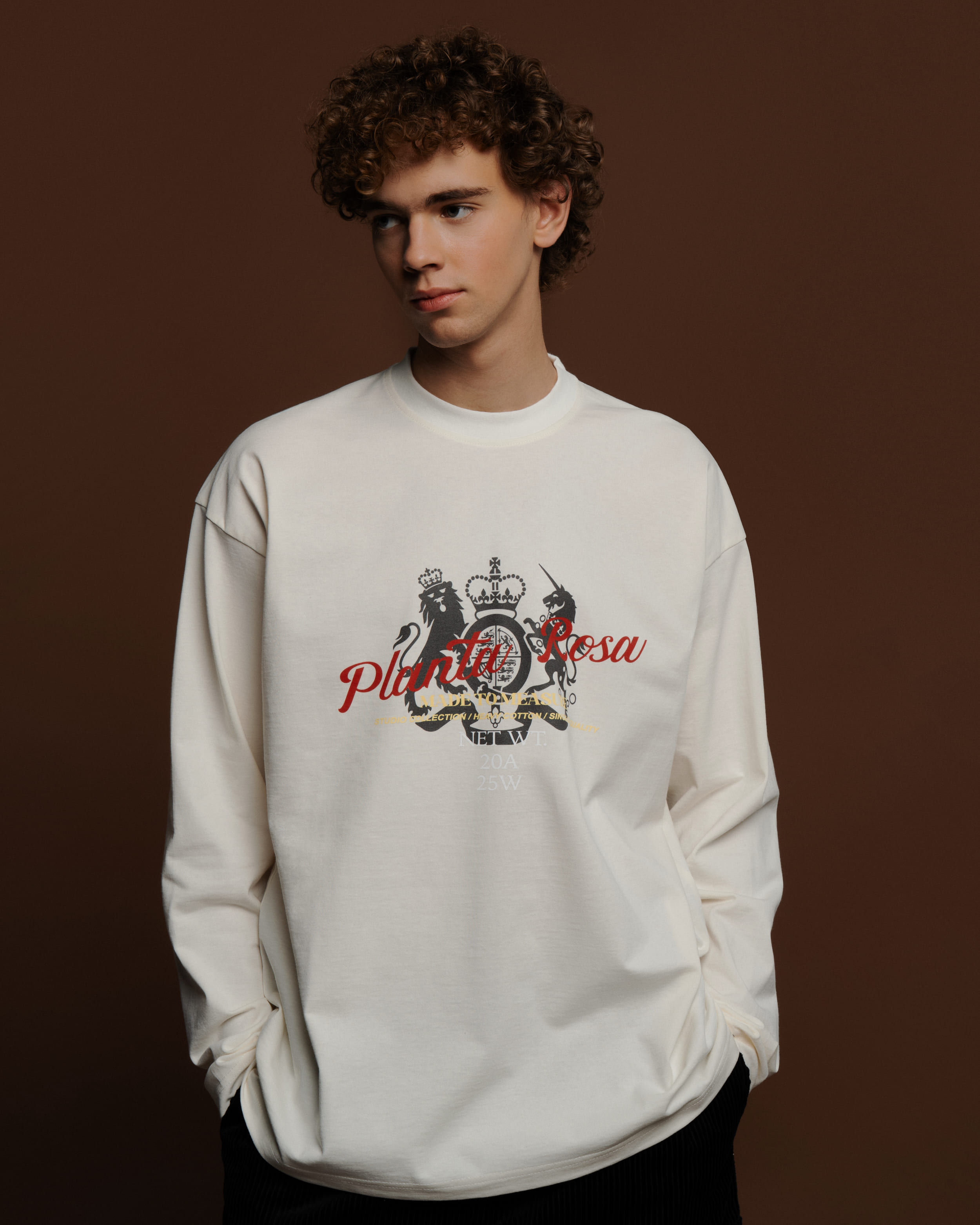 BLAZON-STRIKETHROUGH LONG SLEEVE