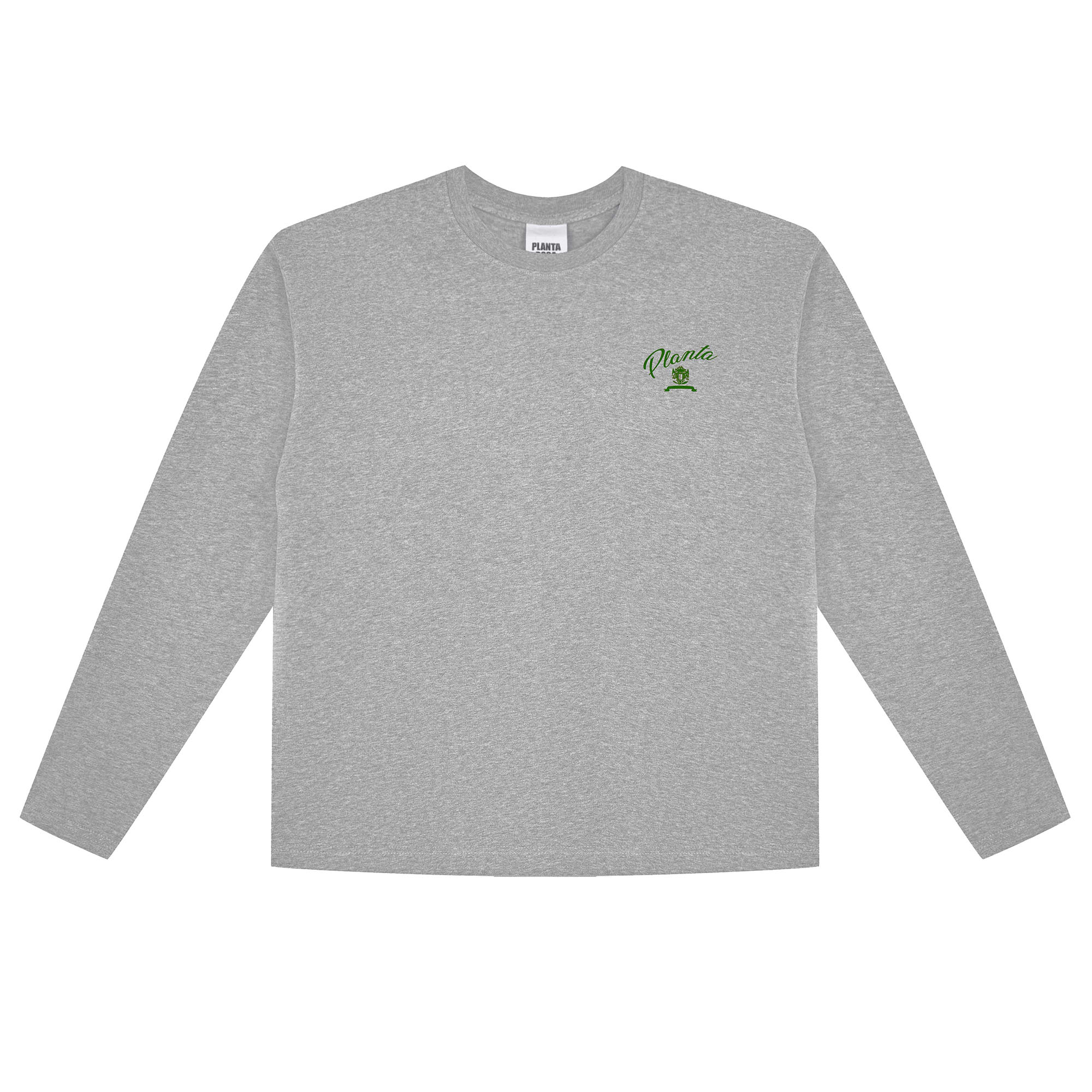 EMBLEM-GREEN LONG SLEEVE 250-GREY