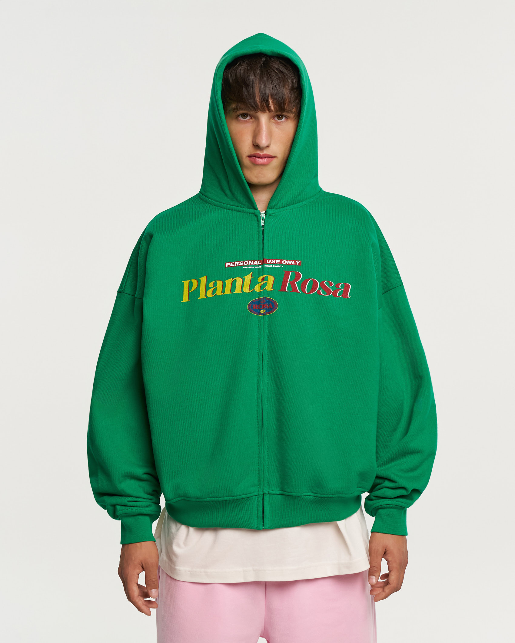 PERSONAL PLANTA ZIP HOODIE 470-SWEETGREEN