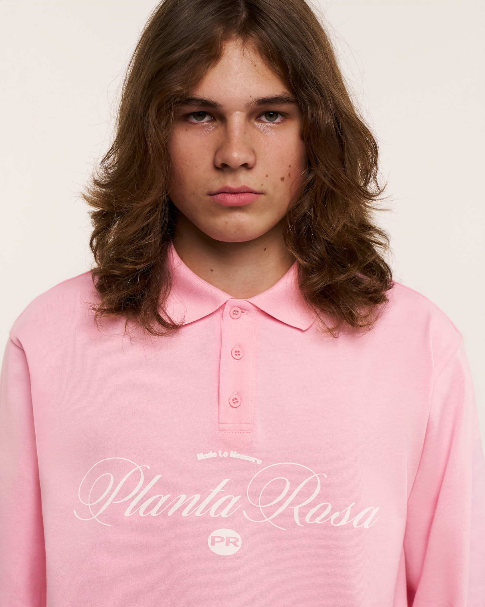 ITALIC-WHITE POLO LONG SLEEVE