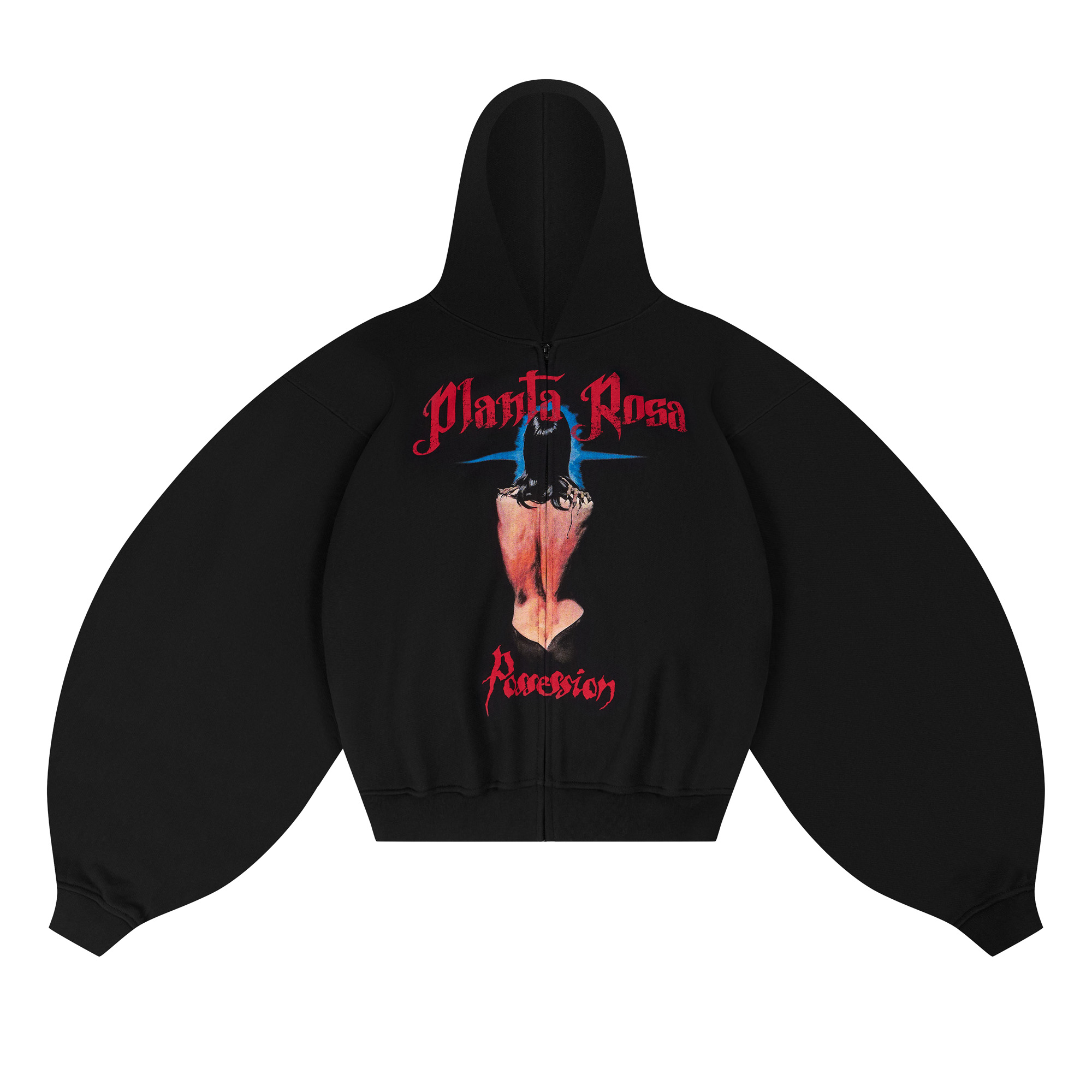 POSSESSION ZIP HOODIE 470-BLACK