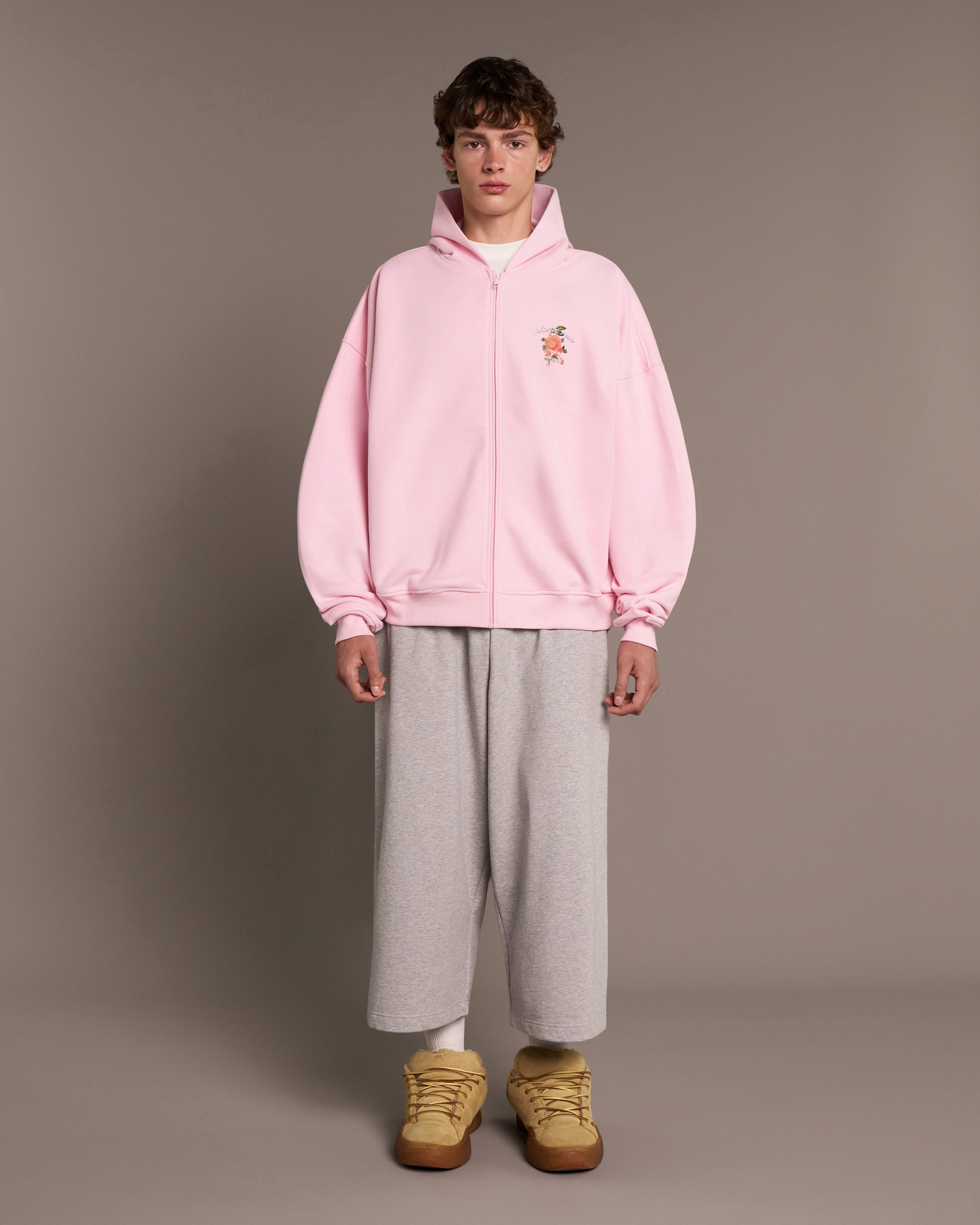 PARADISE-ROSE ZIP HOODIE