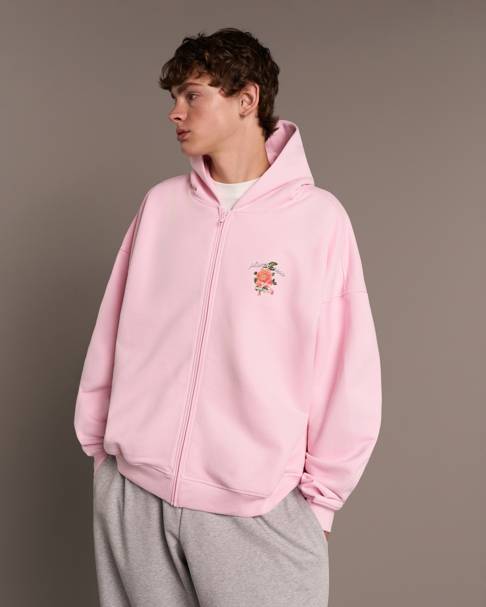 PARADISE-ROSE ZIP HOODIE