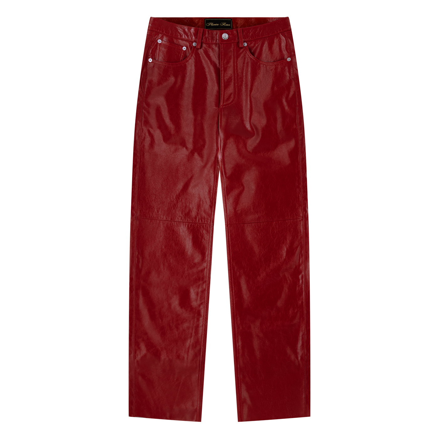 PANTS  N-LEATHER - RED