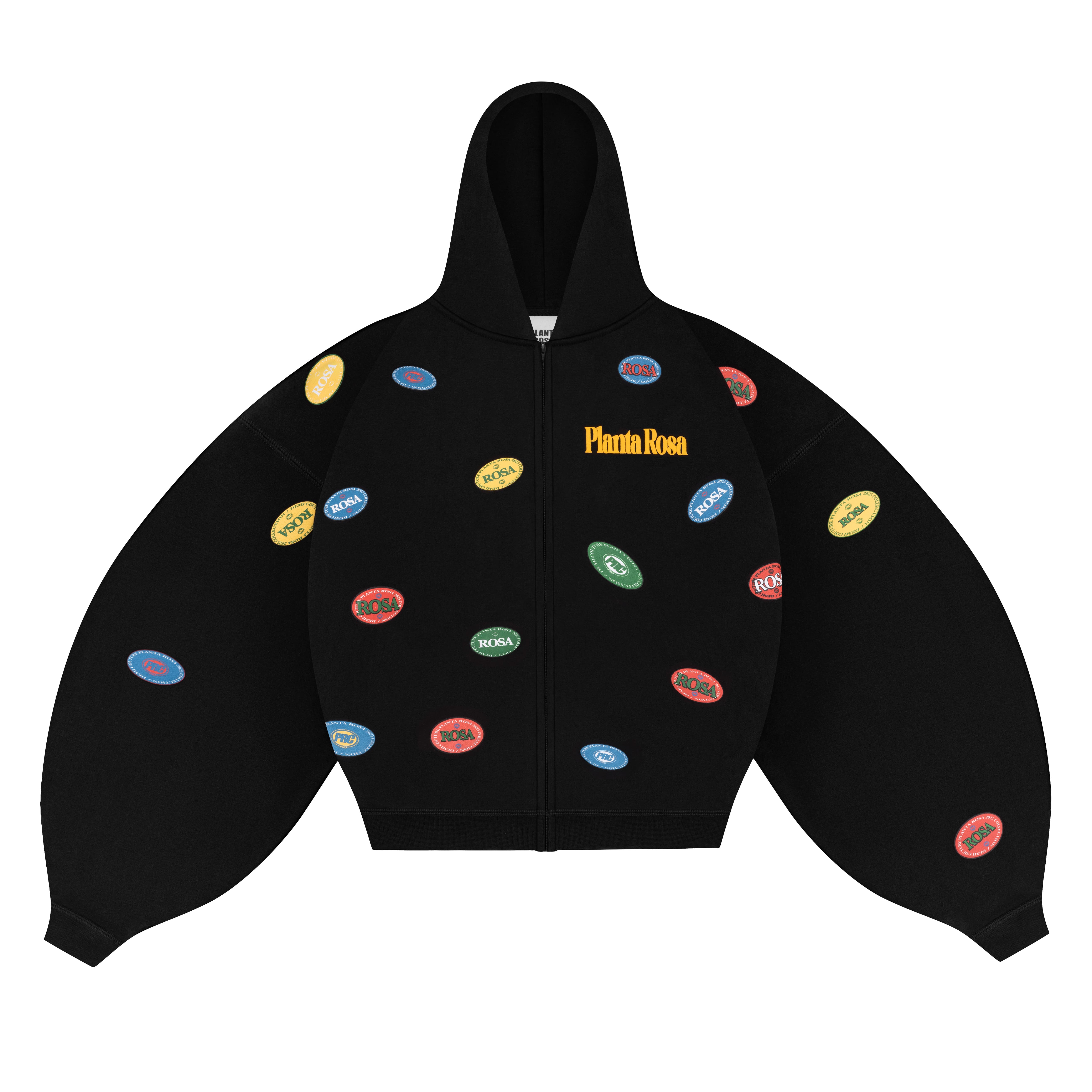 STICKY-BOOM ZIP HOODIE 370-JET VELVET
