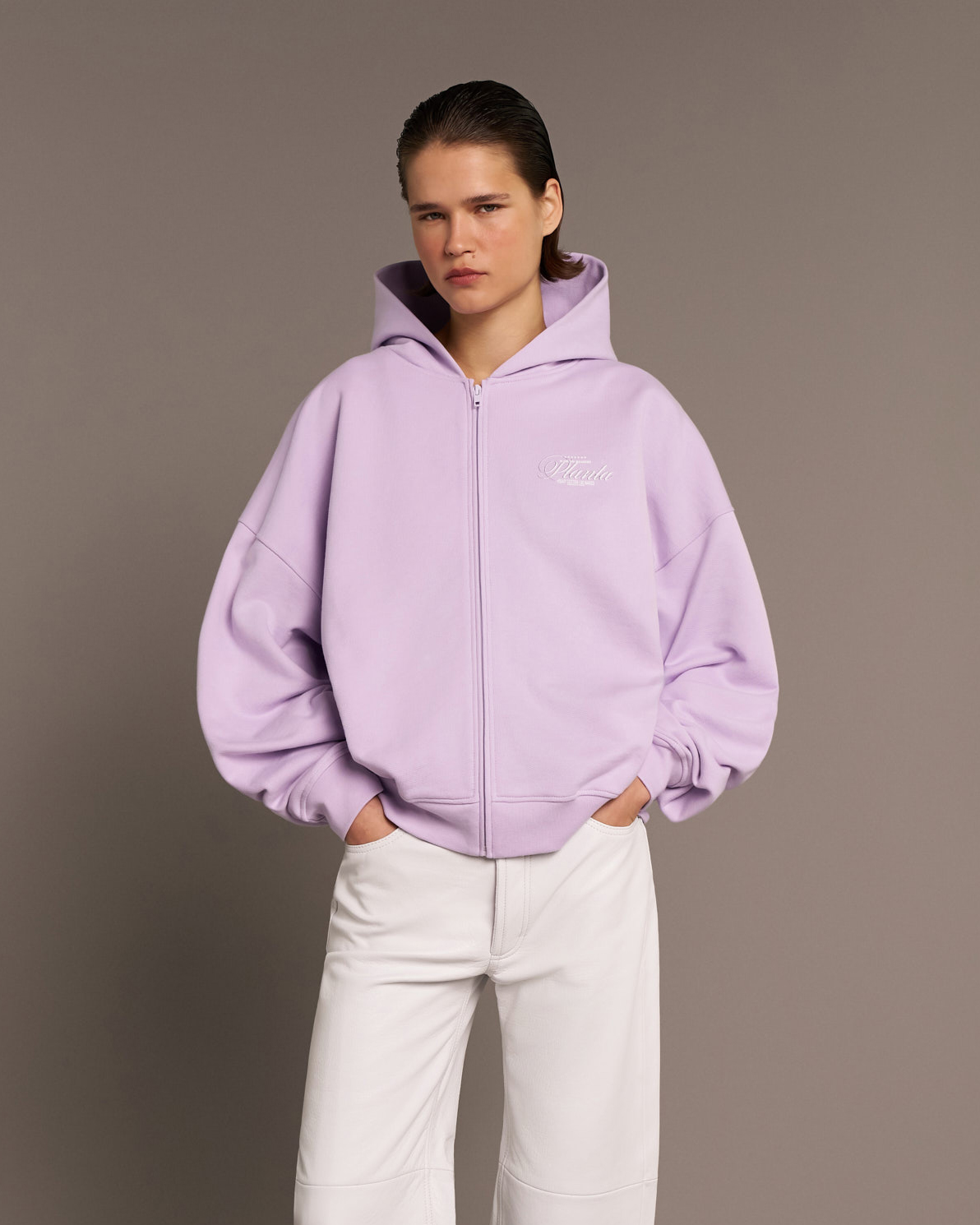 ZIP HOODIE 400 ORCHID
