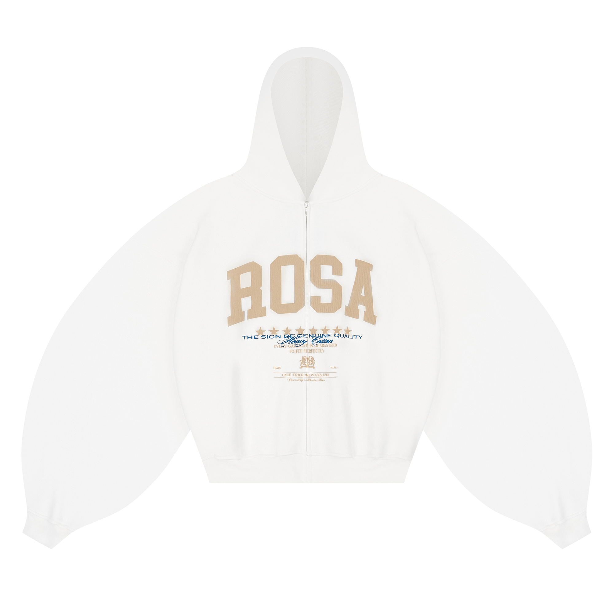 COLLEGE-ROSA ZIP HOODIE 470-VANILLA VELVET