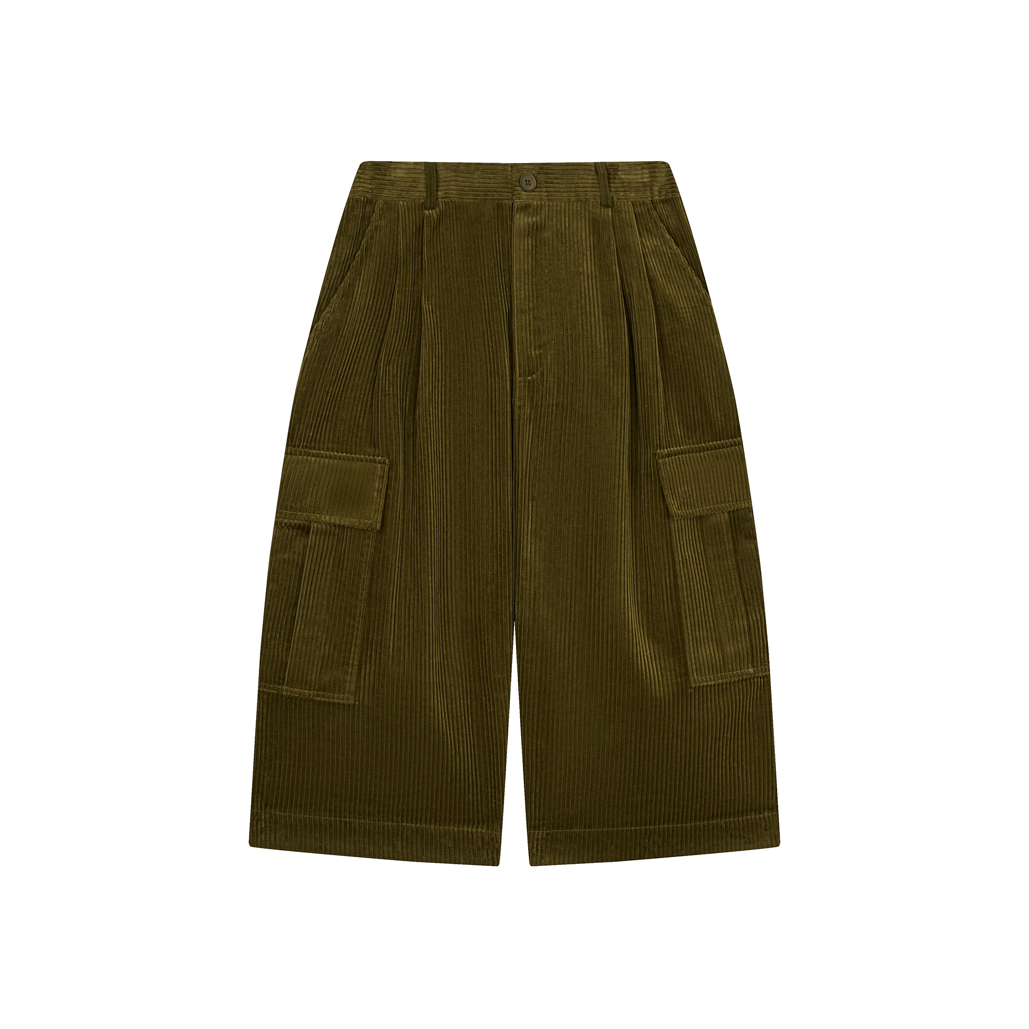 CULOTTES  - 320 OLIVE VELVET