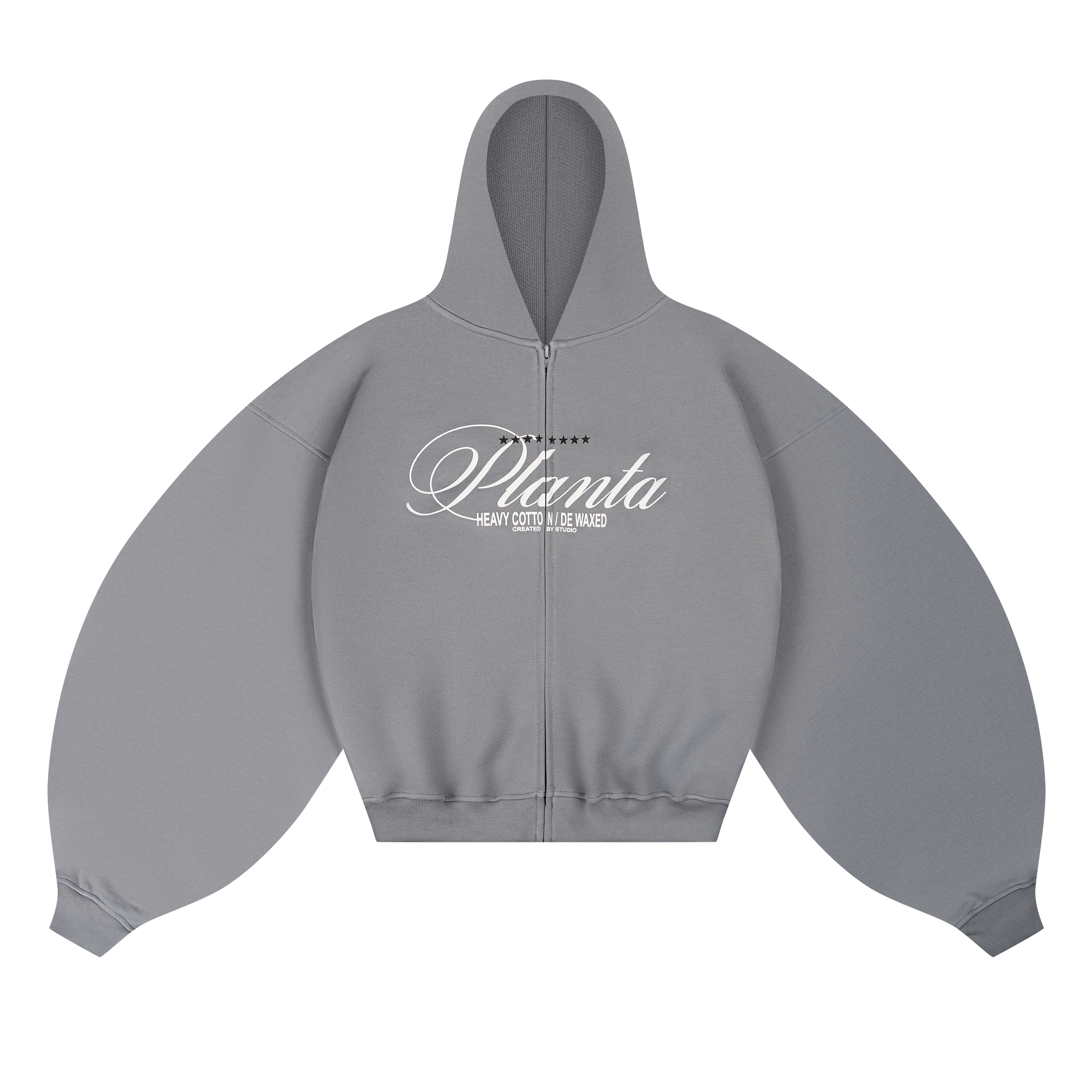 GENTLENESS ZIP HOODIE 470-MONUMENT