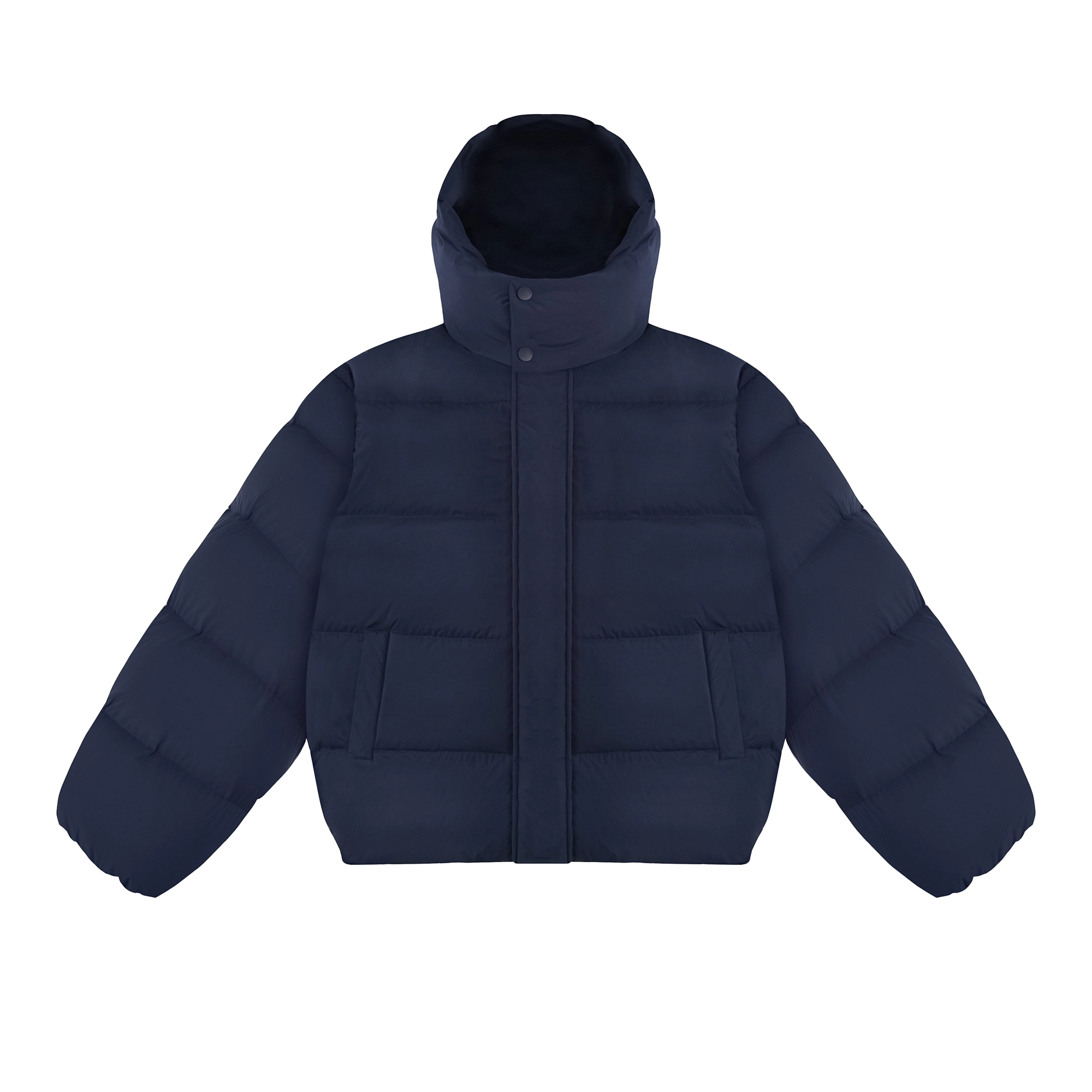 DOWN JACKET LONG - BLUE NAVY