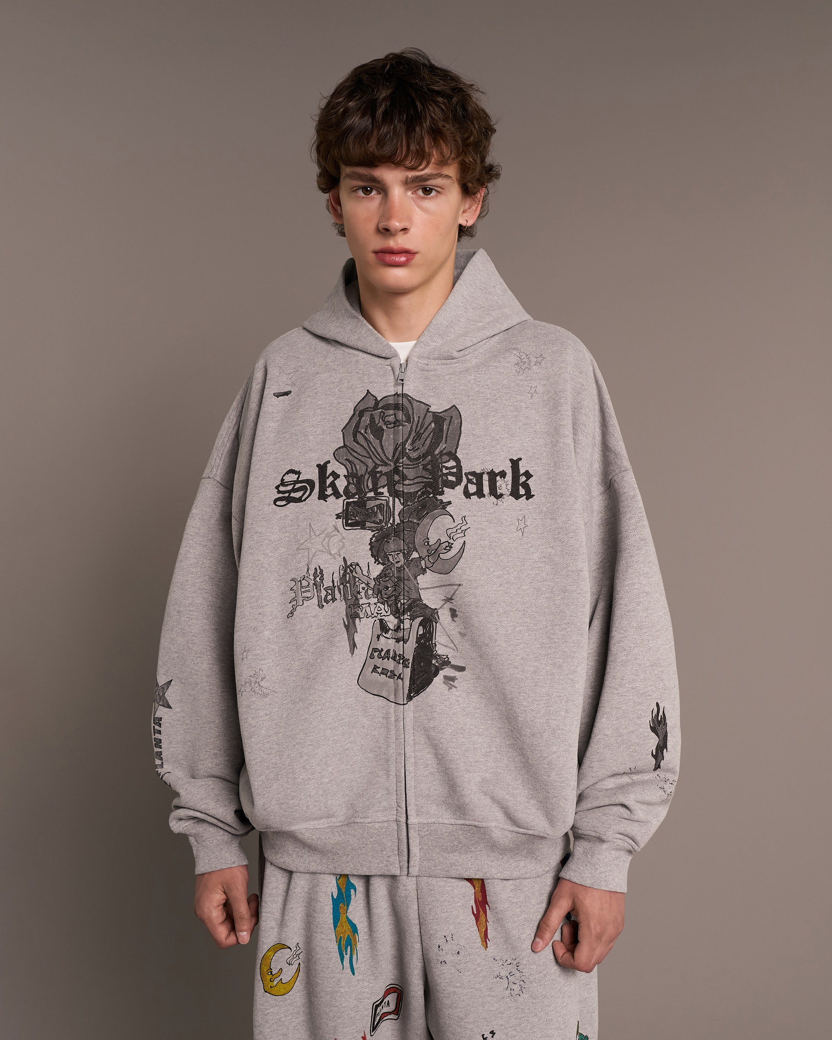 DARK PUNK  ZIP HOODIE