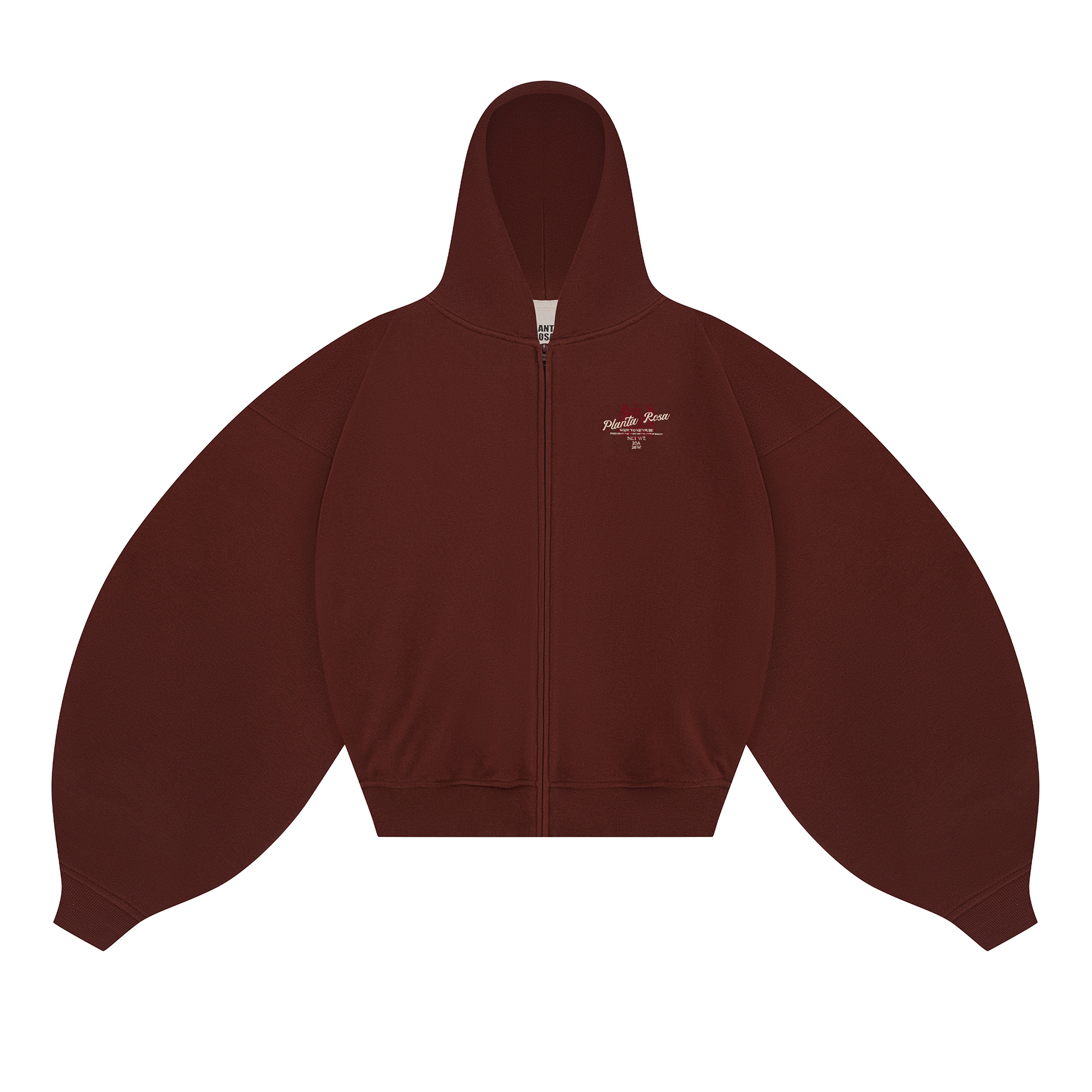 HEART-LULLABY ZIP HOODIE 370-SABLE VELVET