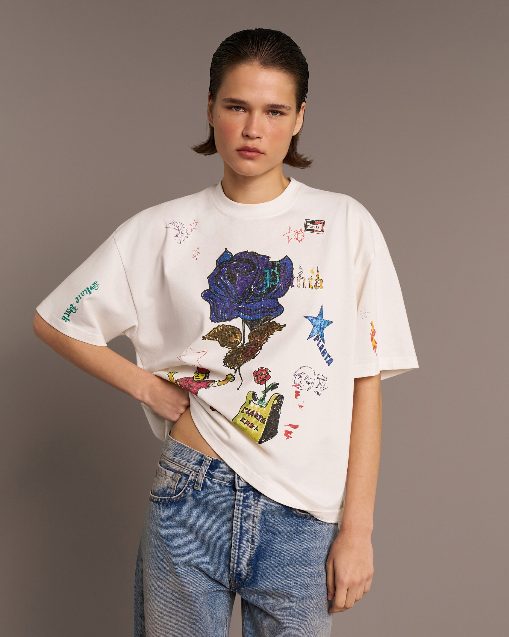 SKATEBLUE-ROSE T-SHIRT