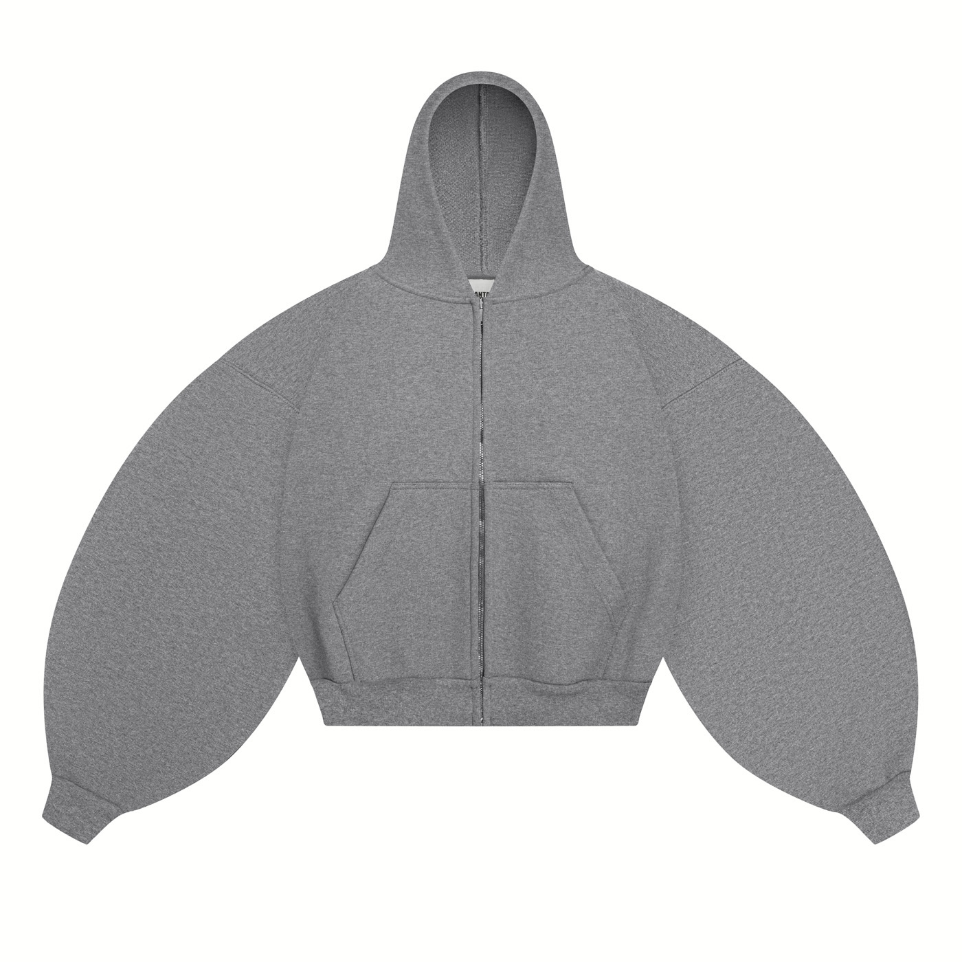  ZIP HOODIE 750-DUSKY GREY VELVET