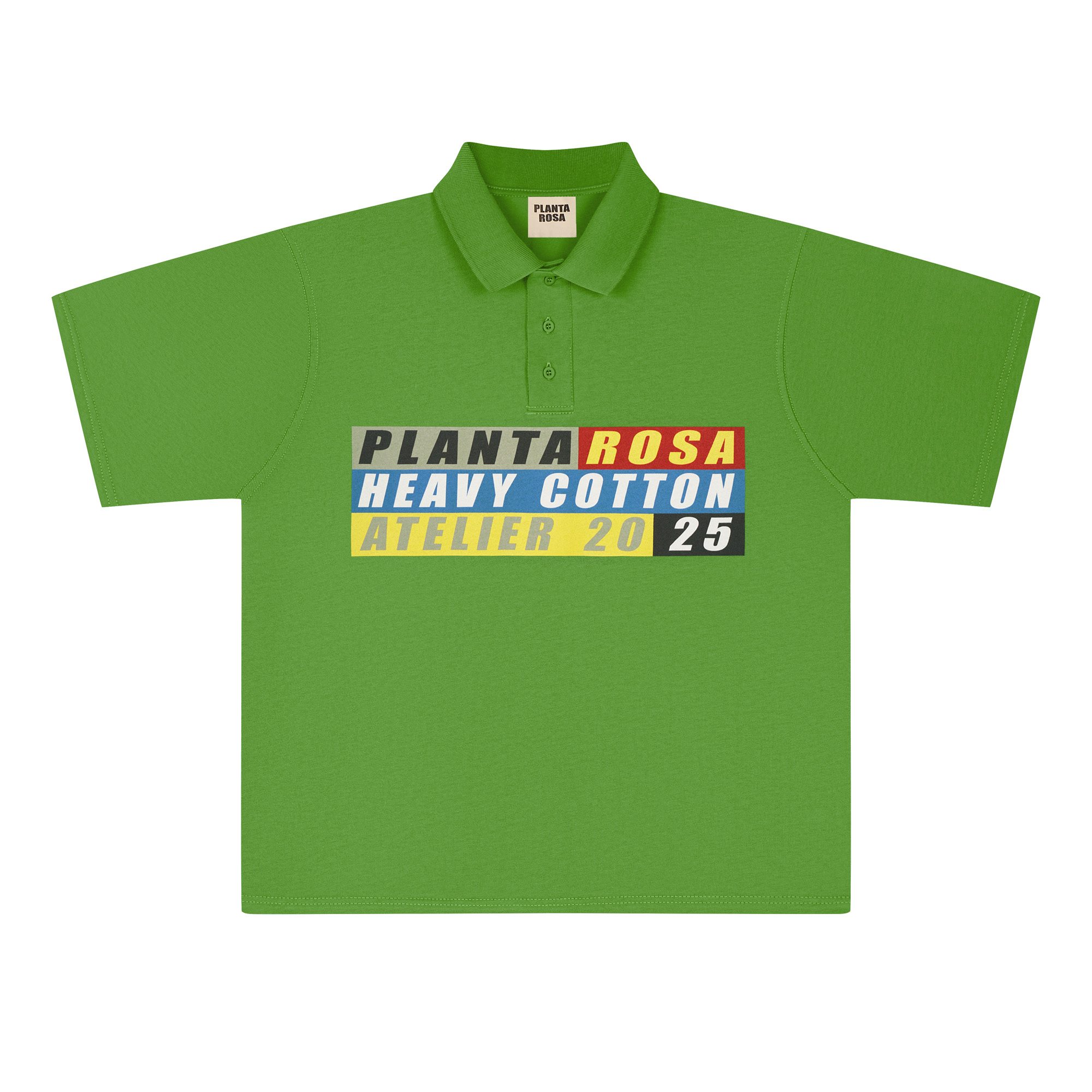 HEAVY-COTTON POLO 220-LIME