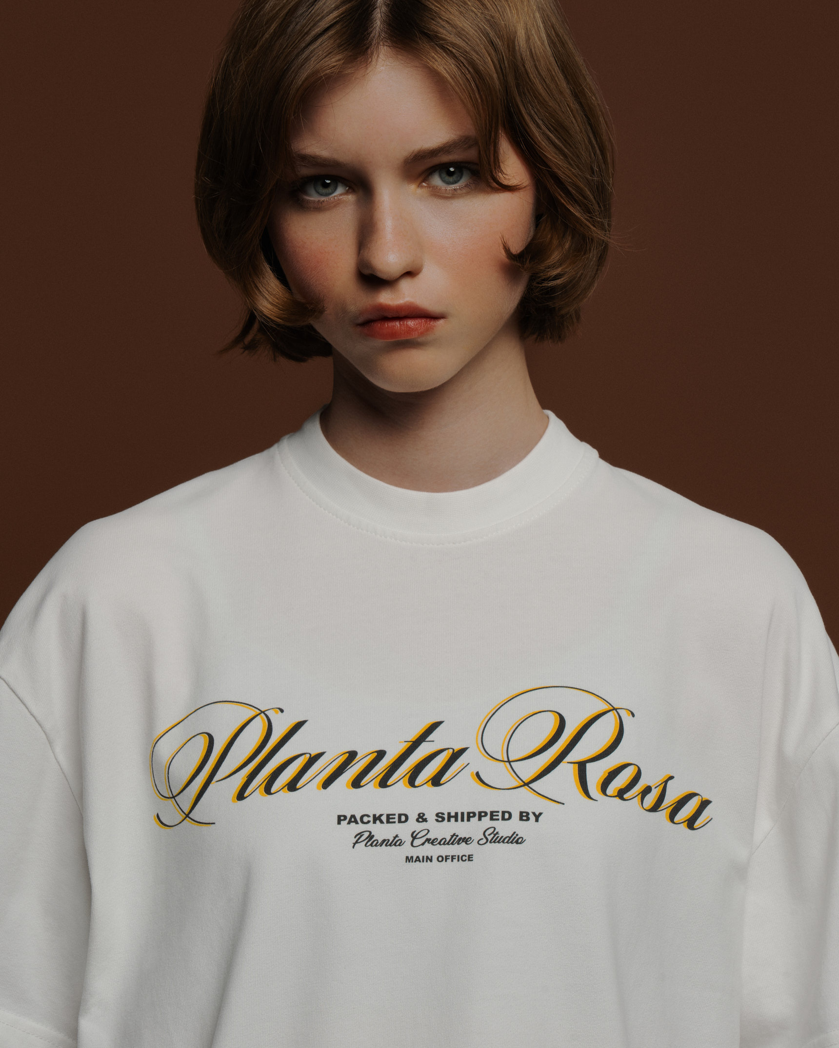 ITALIC-YELLOW T-SHIRT