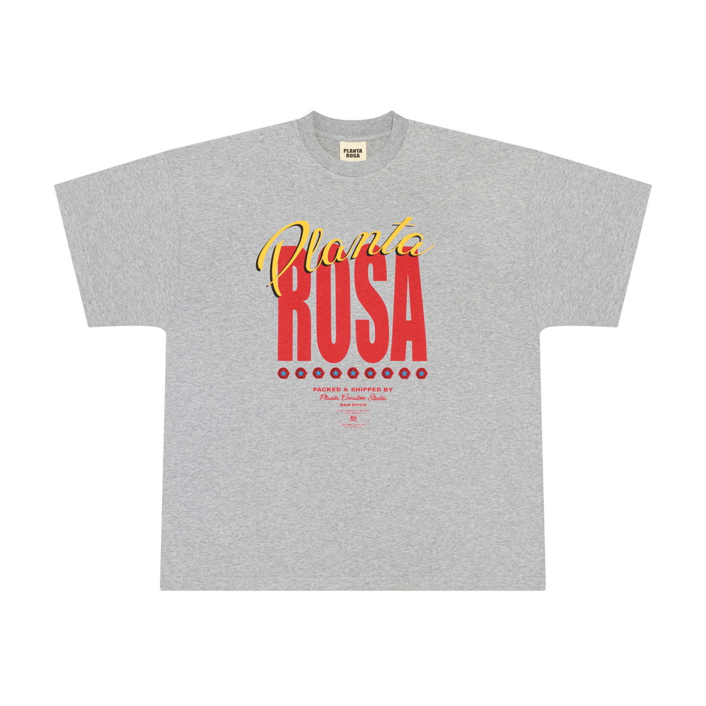 STARS-RED T-SHIRT 250-GREY VELVET