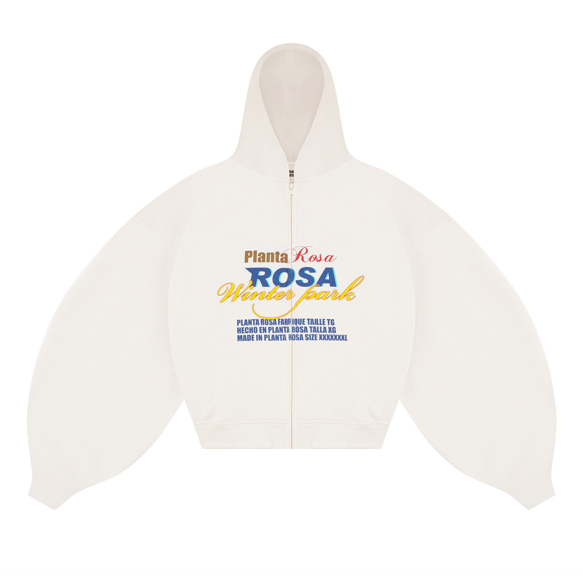 BLAZING-FIRE ZIP HOODIE 370-VANILLA VELVET