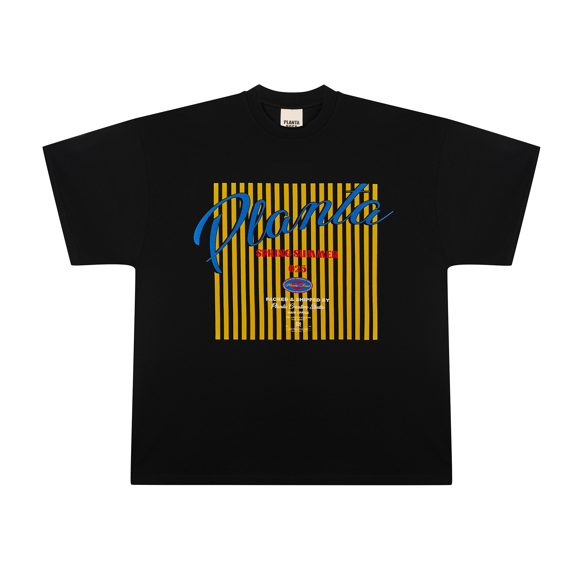LINES-PLANTA T-SHIRT 250-BLACK