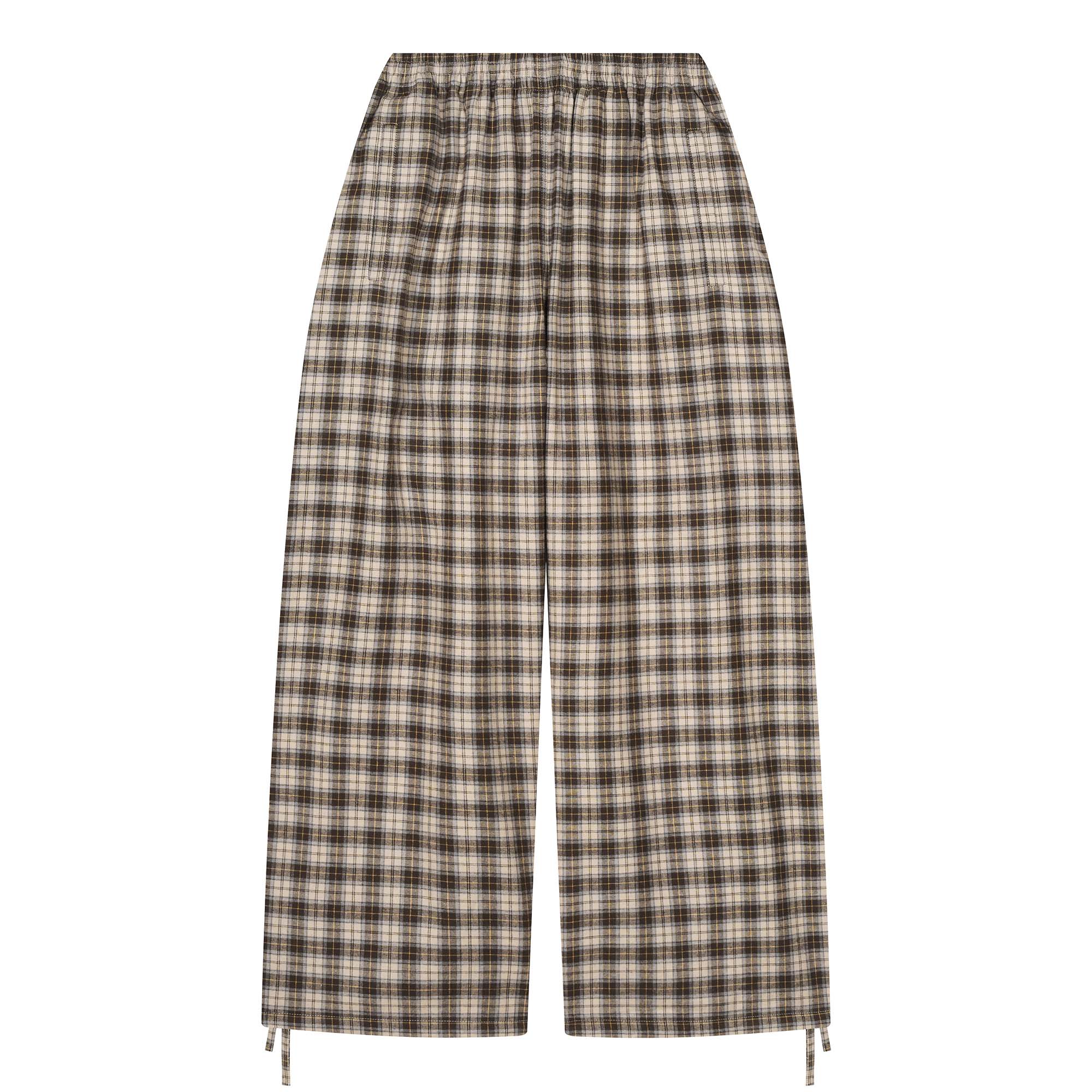 PANTS - CARAMEL TATTERSALL