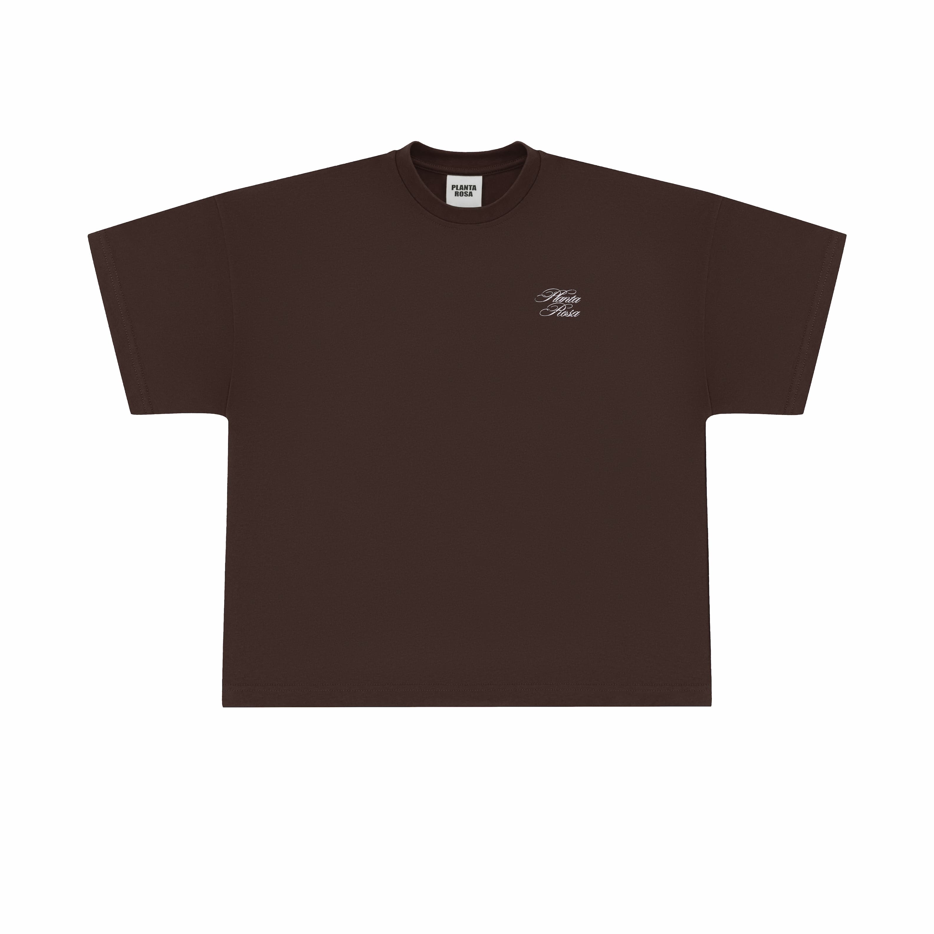 ELEGANCY SIGN T-SHIRT 250-CHOCOLATE