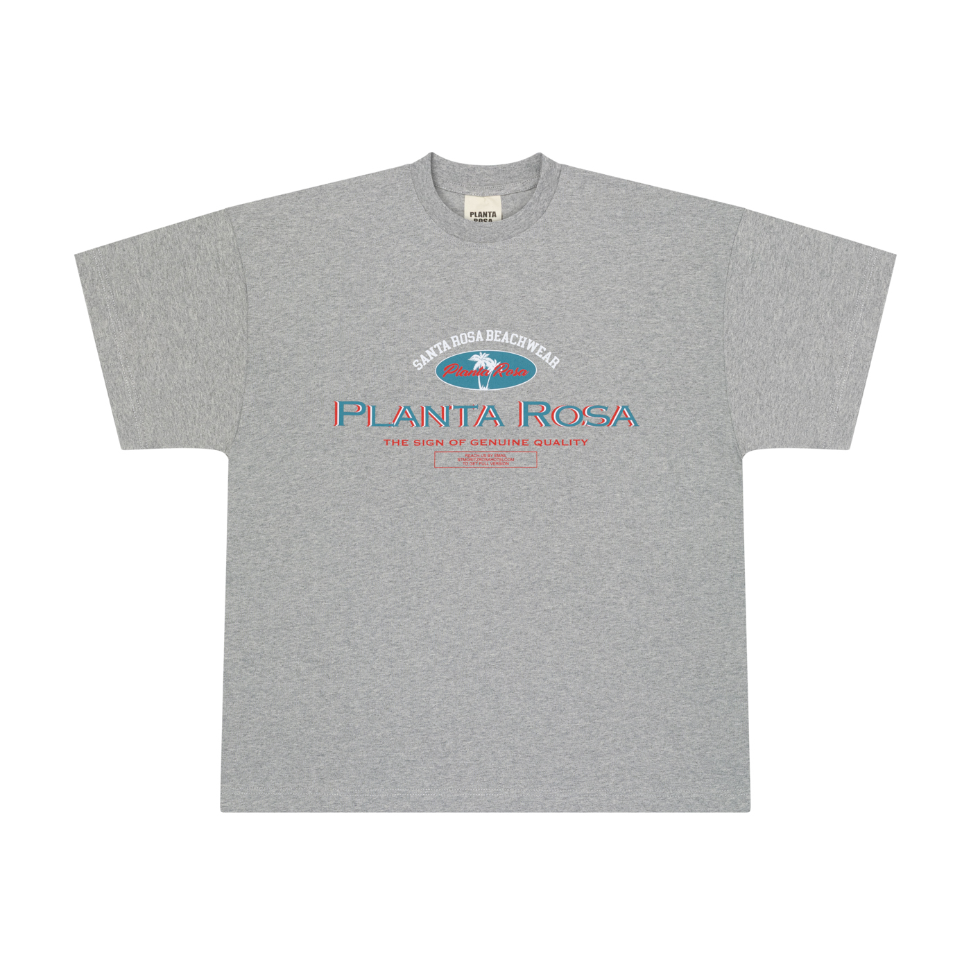 MINIPALM-WHITE T-SHIRT  300-GREY