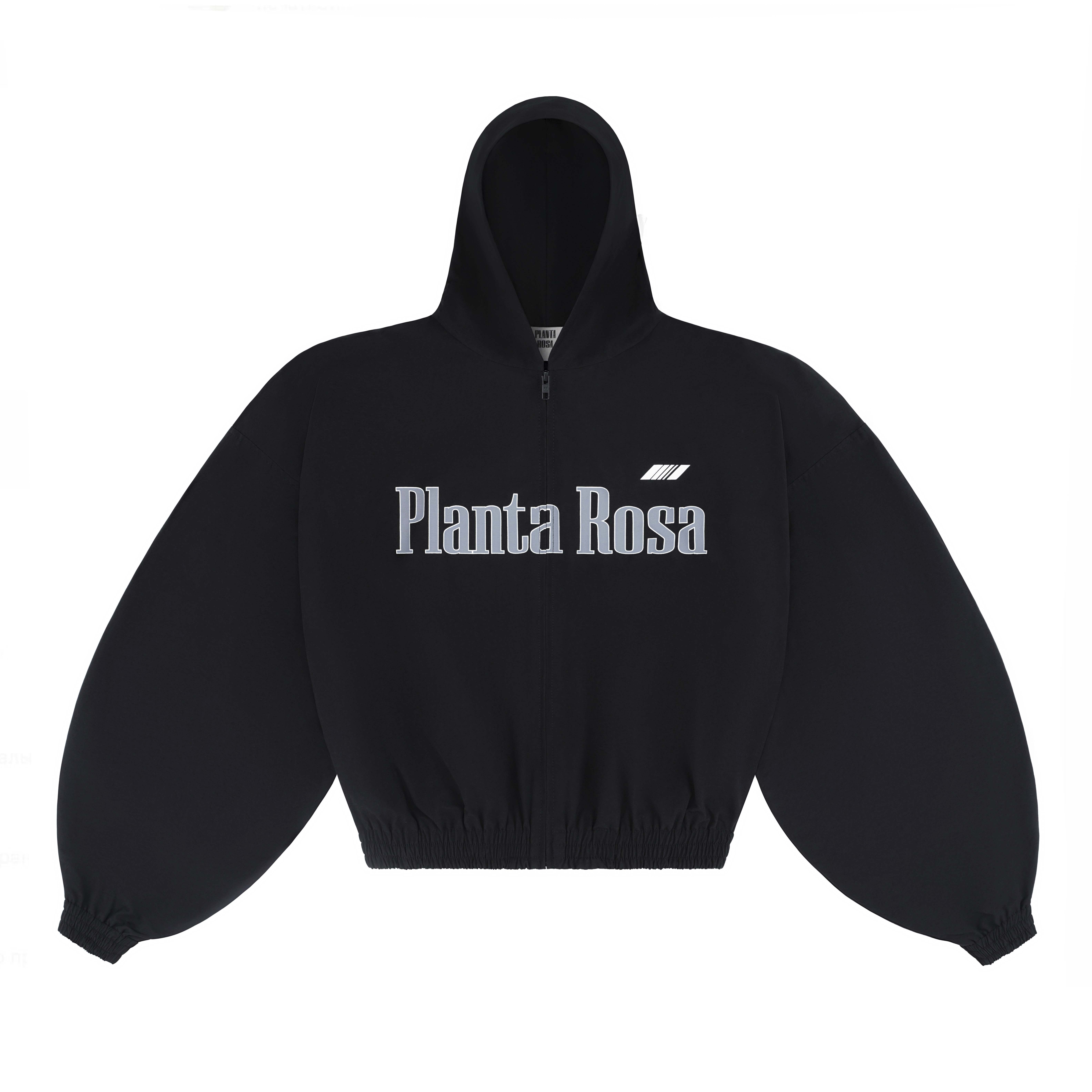  PLANTA ROSA  ZIP HOODIE  BLACK
