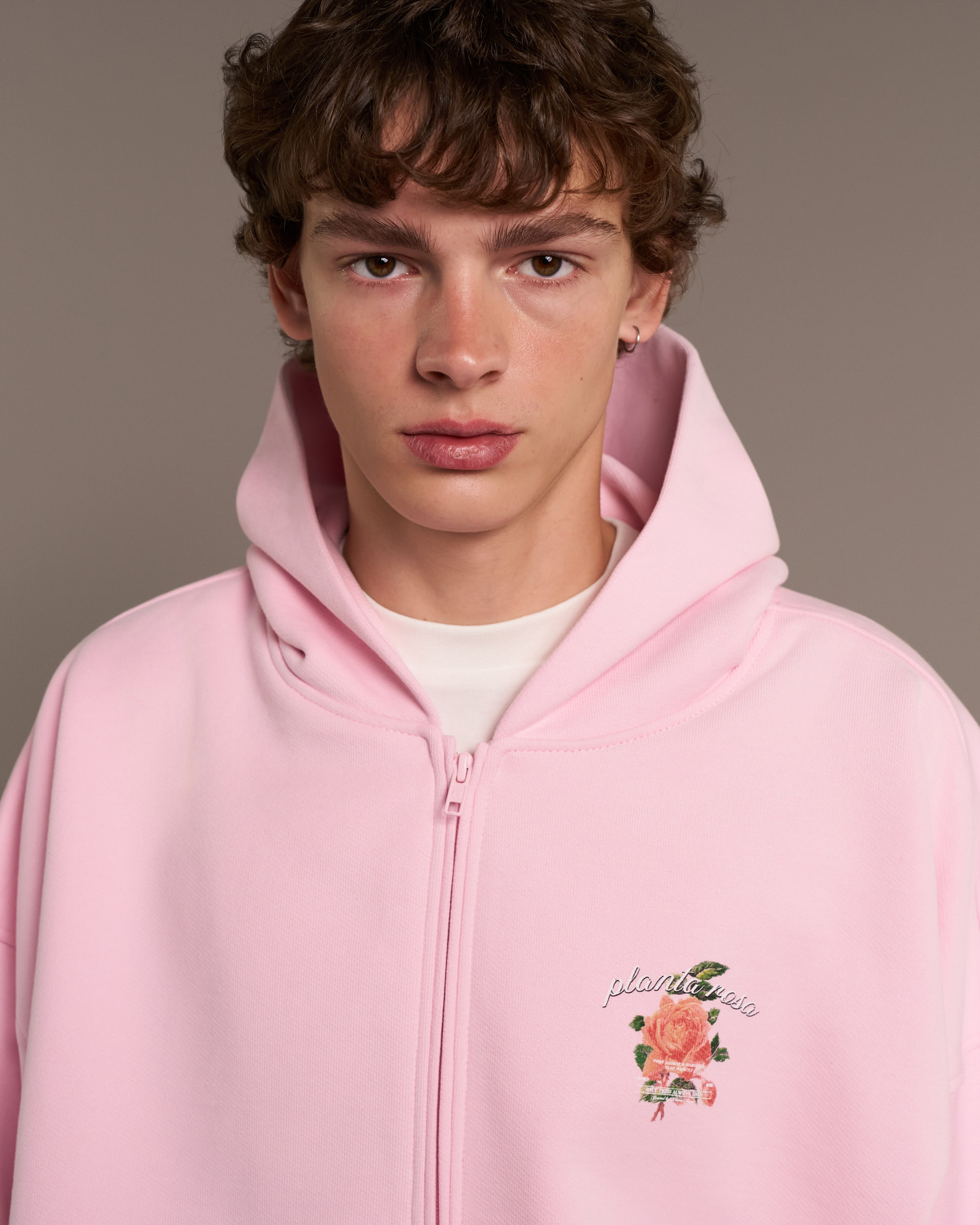 PARADISE-ROSE ZIP HOODIE