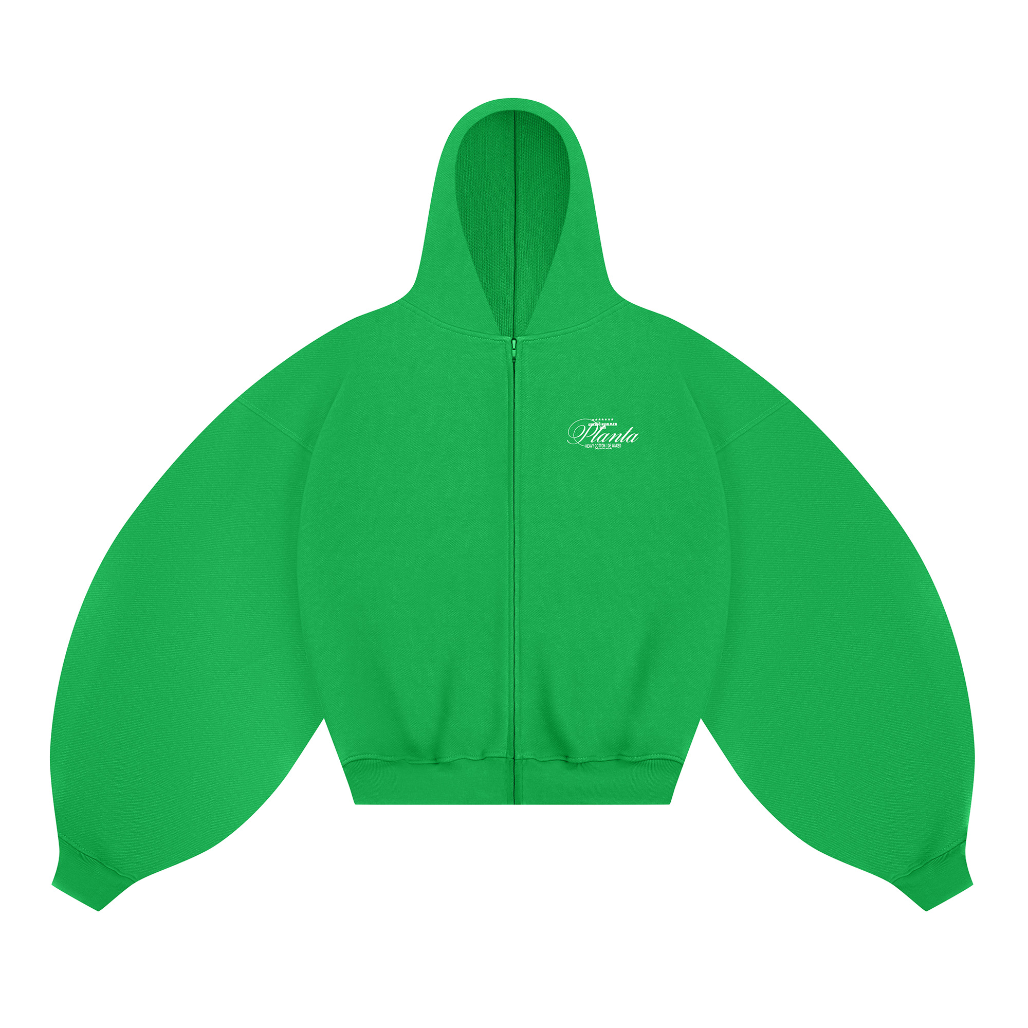 SOPHISTICATION-PLANTA ZIP HOODIE - 470 GREEN