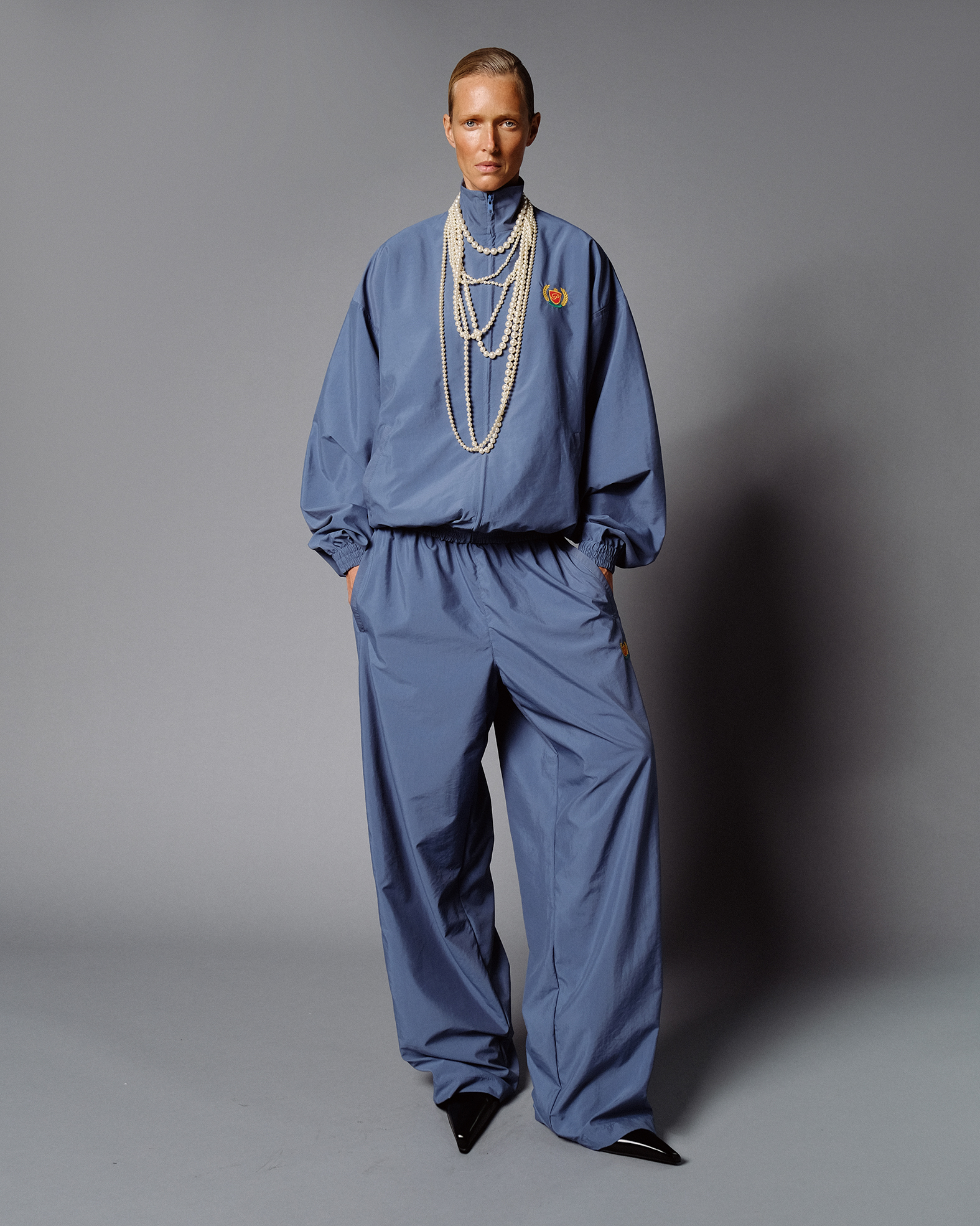 YALE PUFFER TRACK JACKET