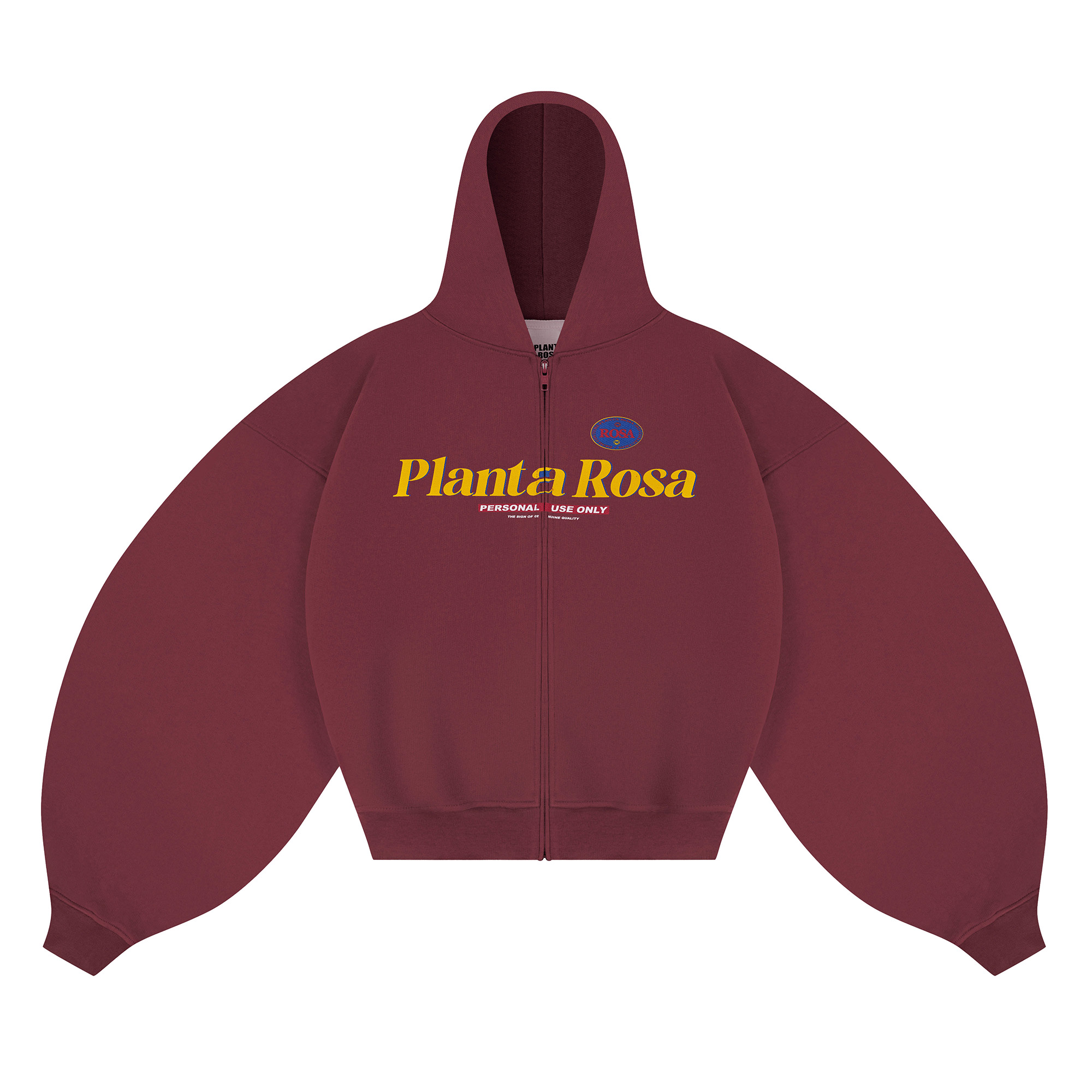 NAIVETY  ZIP HOODIE 470-WINE VELVET