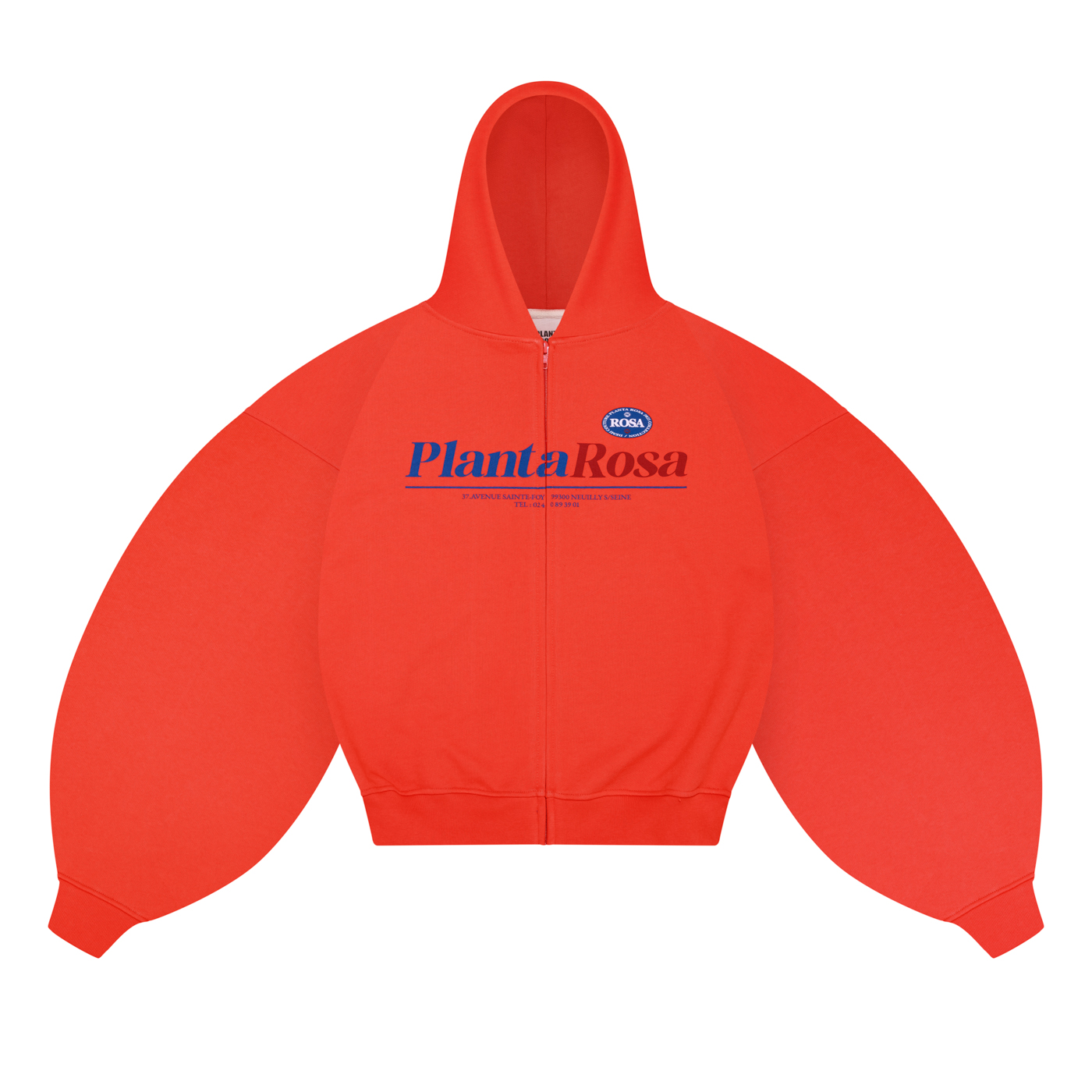 BRIGHTNESS ZIP HOODIE 470- RED TANGERIN