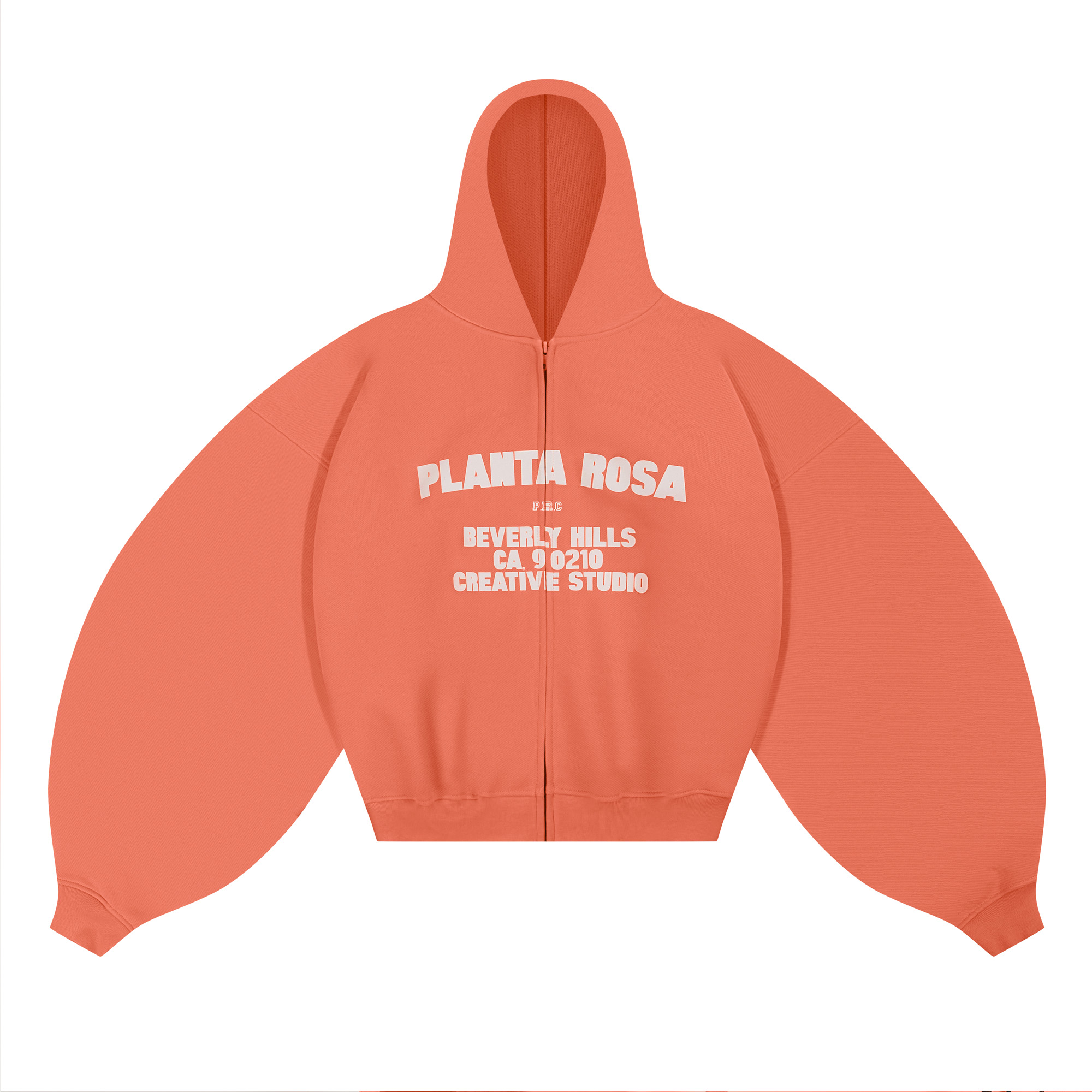 ENJOYMENT ZIP HOODIE 470-PERSIMMON VELVET