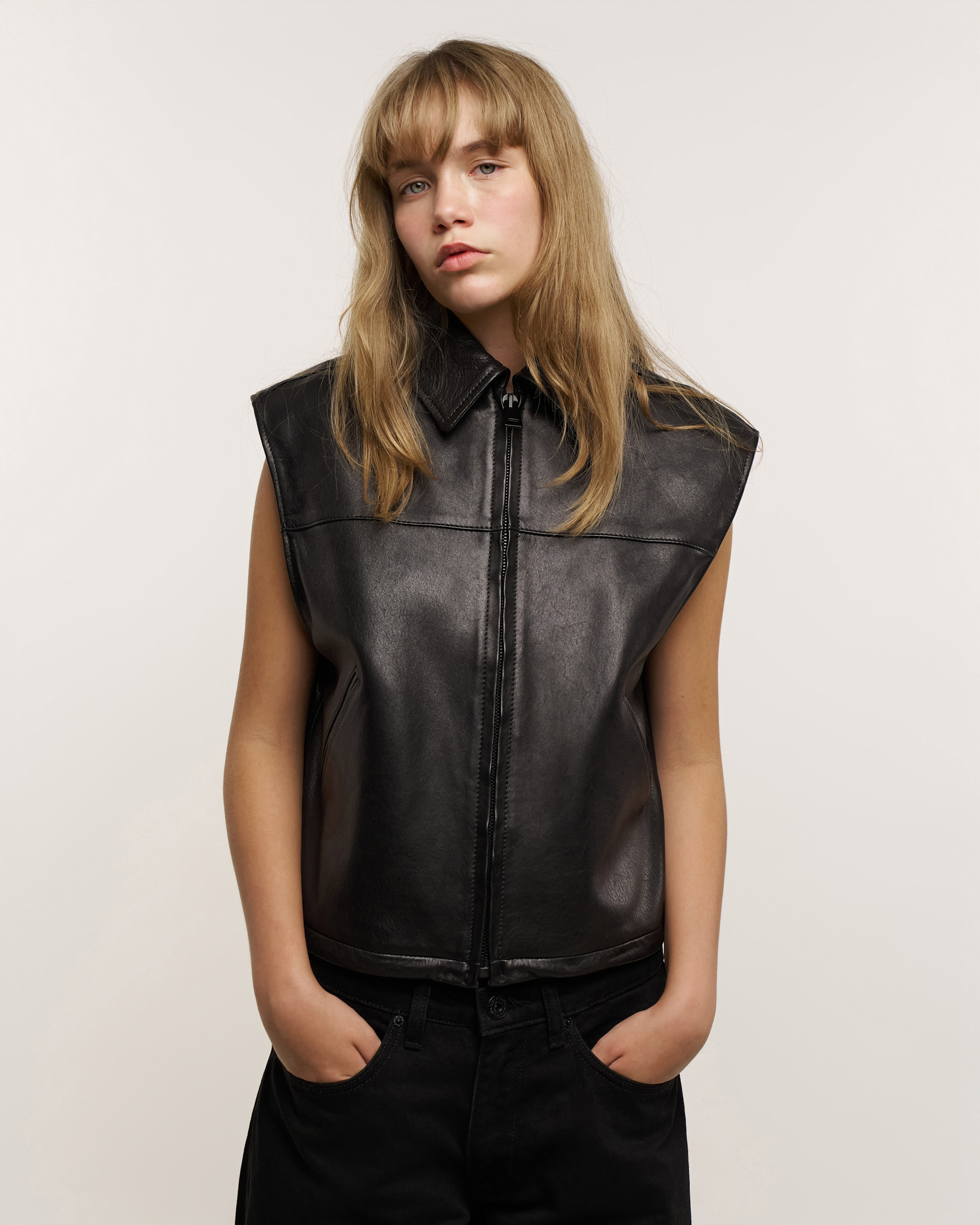 LEATHER VEST