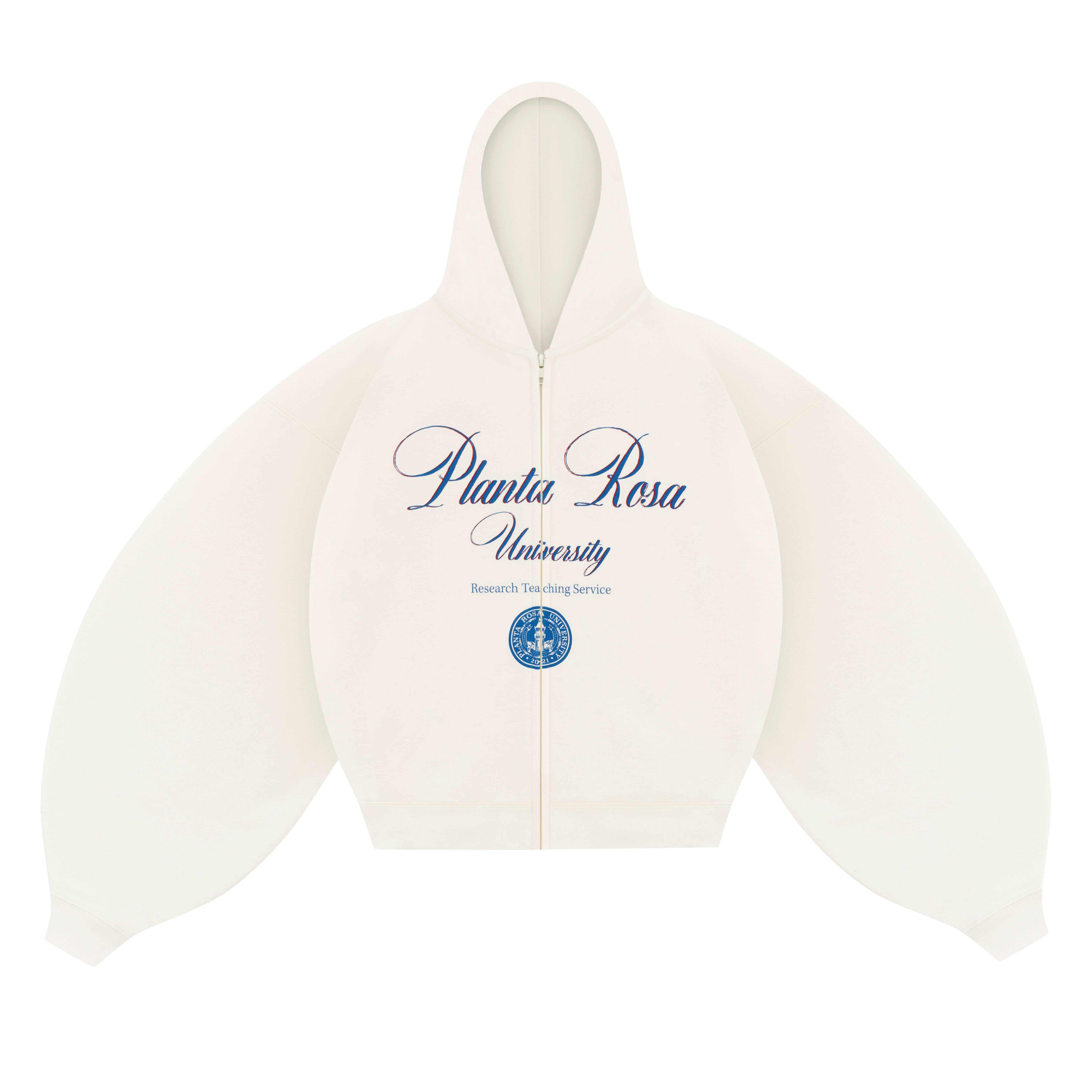 UNIVERSITY ZIP HOODIE 470-VANILLA VELVET