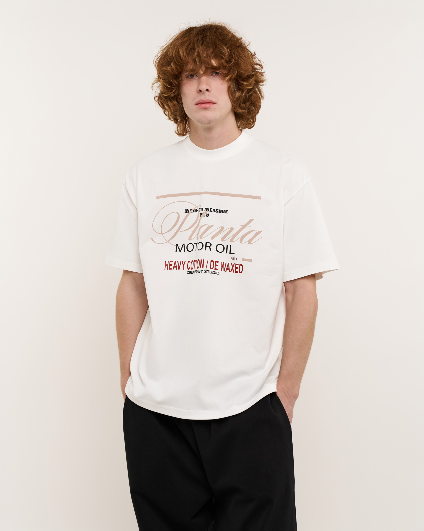 MOTOROIL-BEIGE T-SHIRT