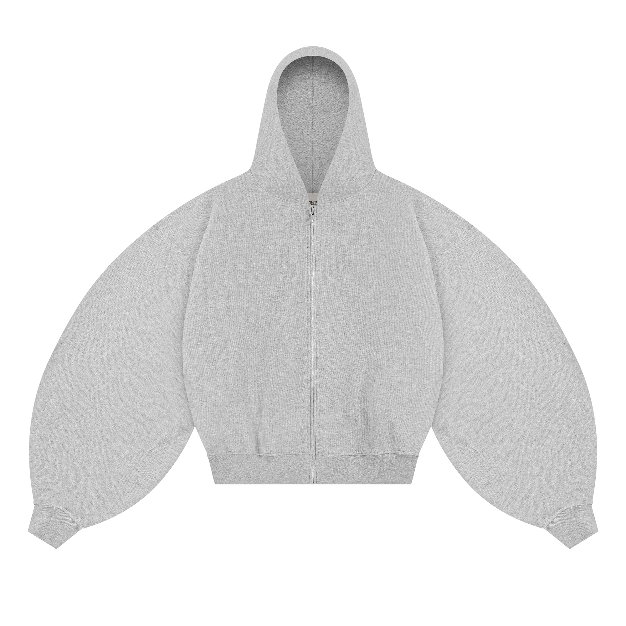 ZIP HOODIE 470-GREY VELVET