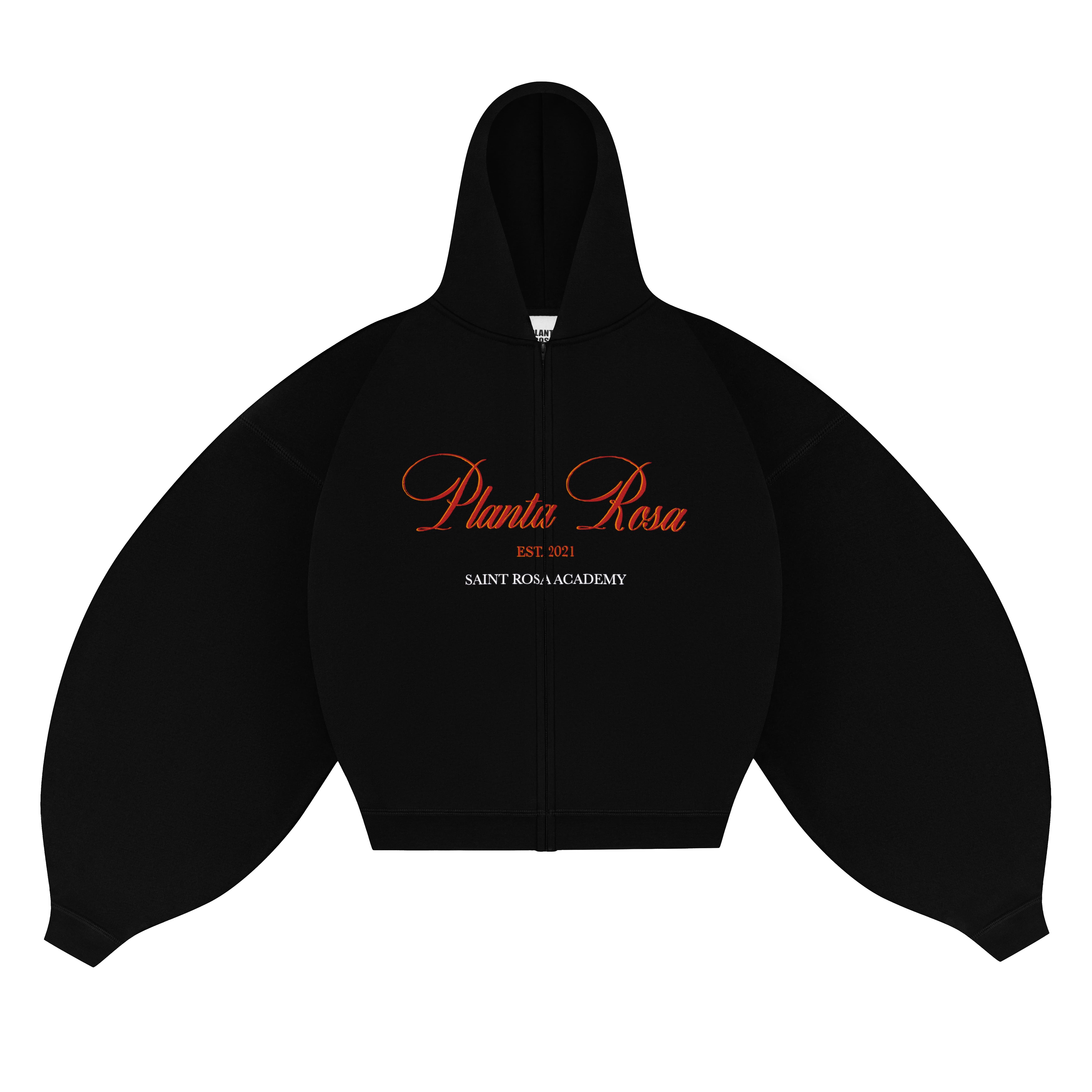 SAINTROSA ZIP HOODIE 470-BLACK