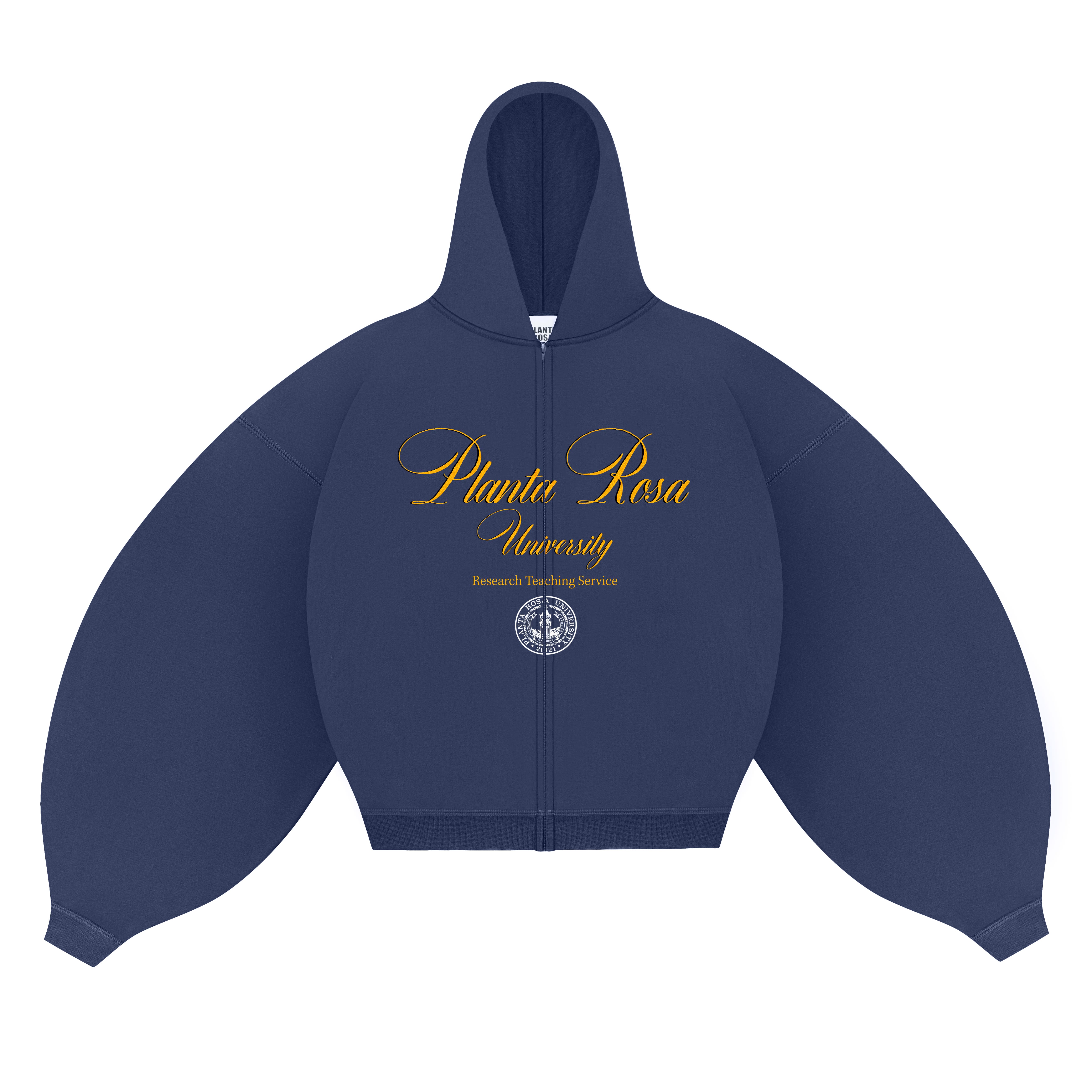 UNIVESITY ZIP HOODIE 470-INDIGO VELVET