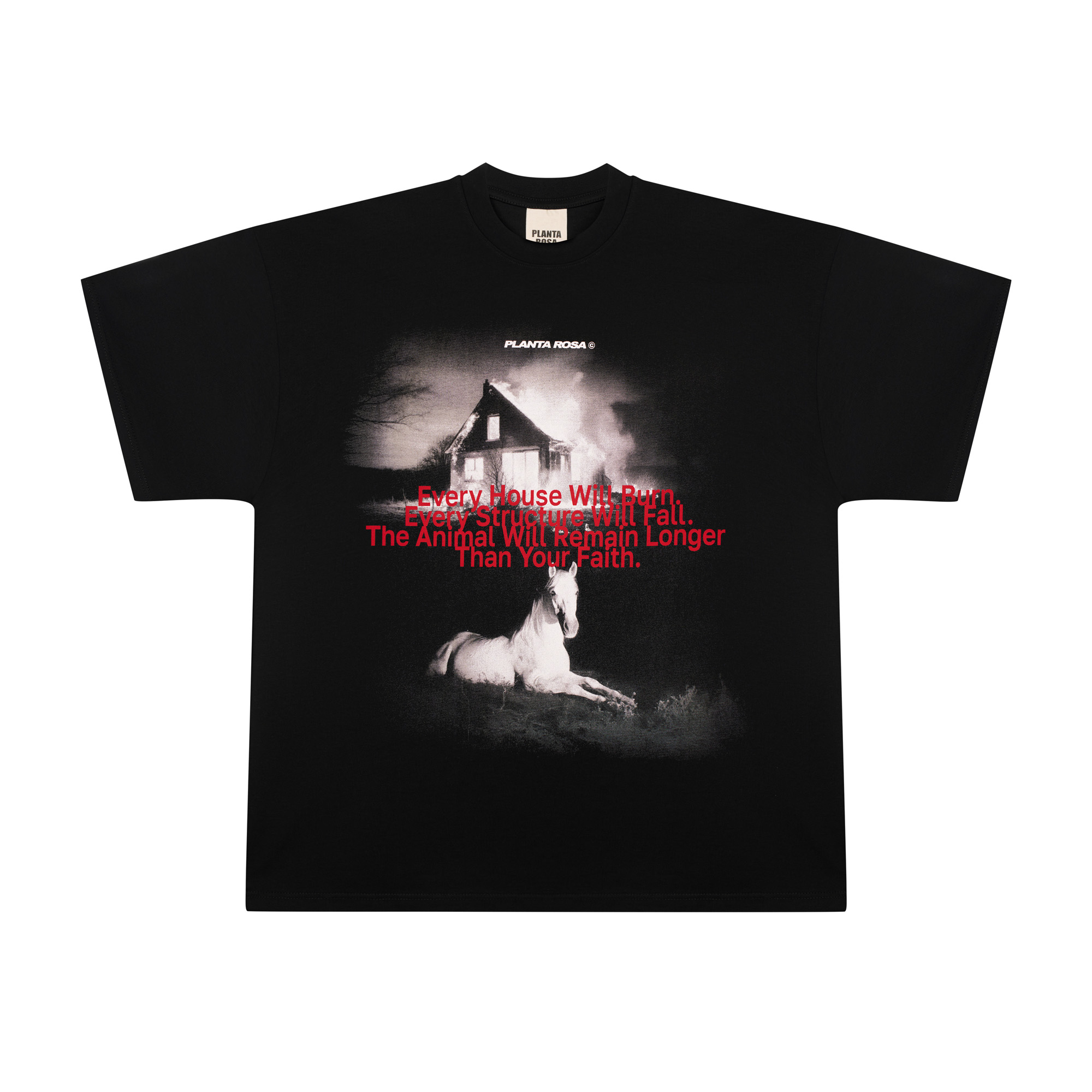 HORSE HAUNTED T-SHIRT 300-BLACK
