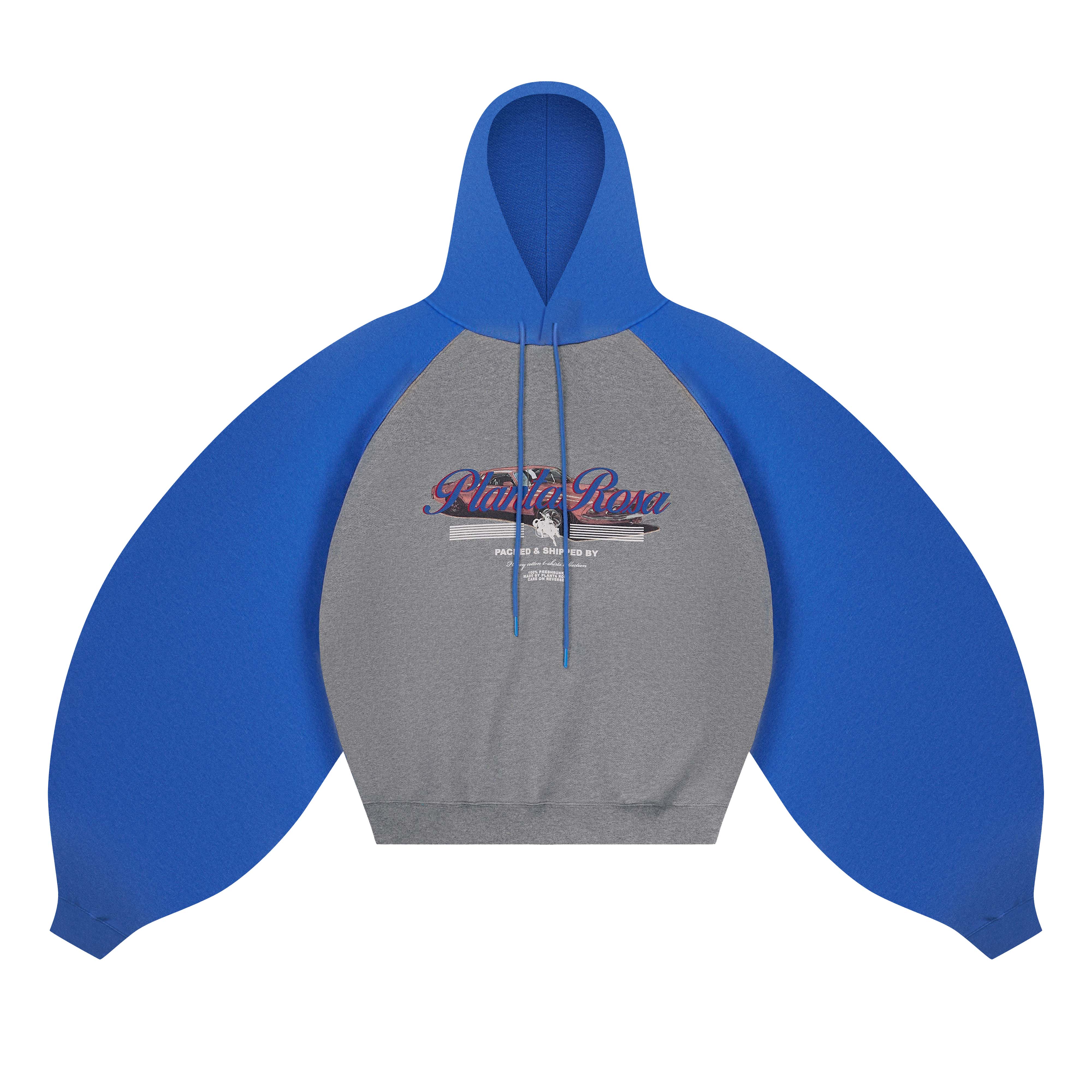 CAR-RACING HOODIE 470-GREYBLUE MELANGE