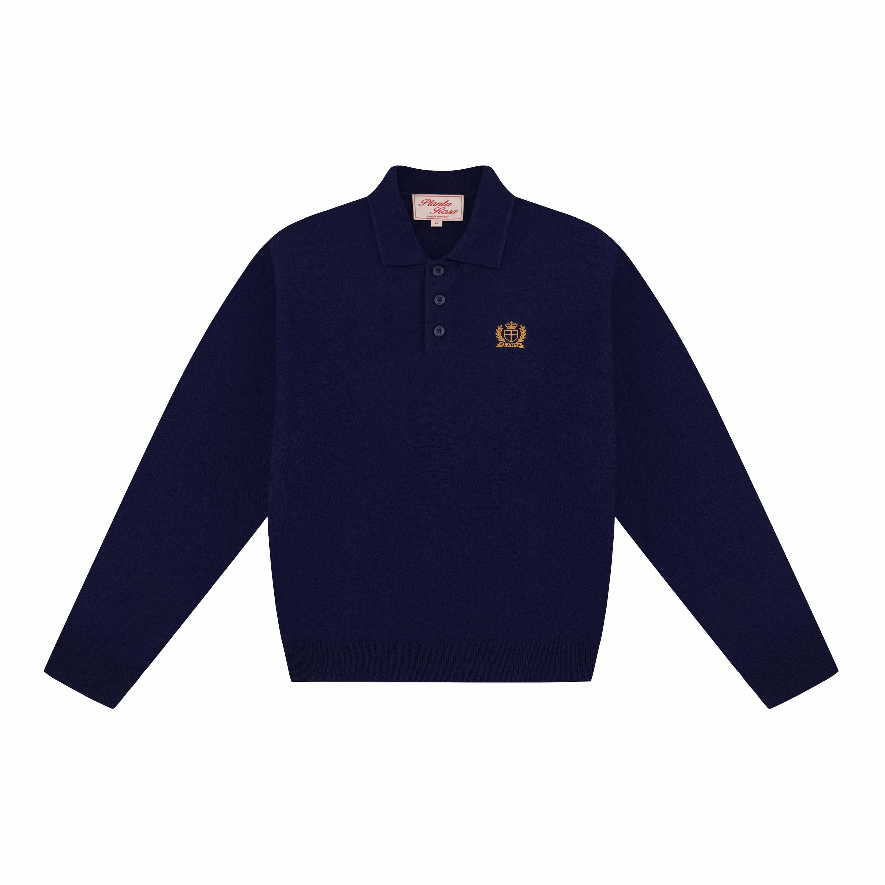 POLO KNITWEAR - NAVY BLUE